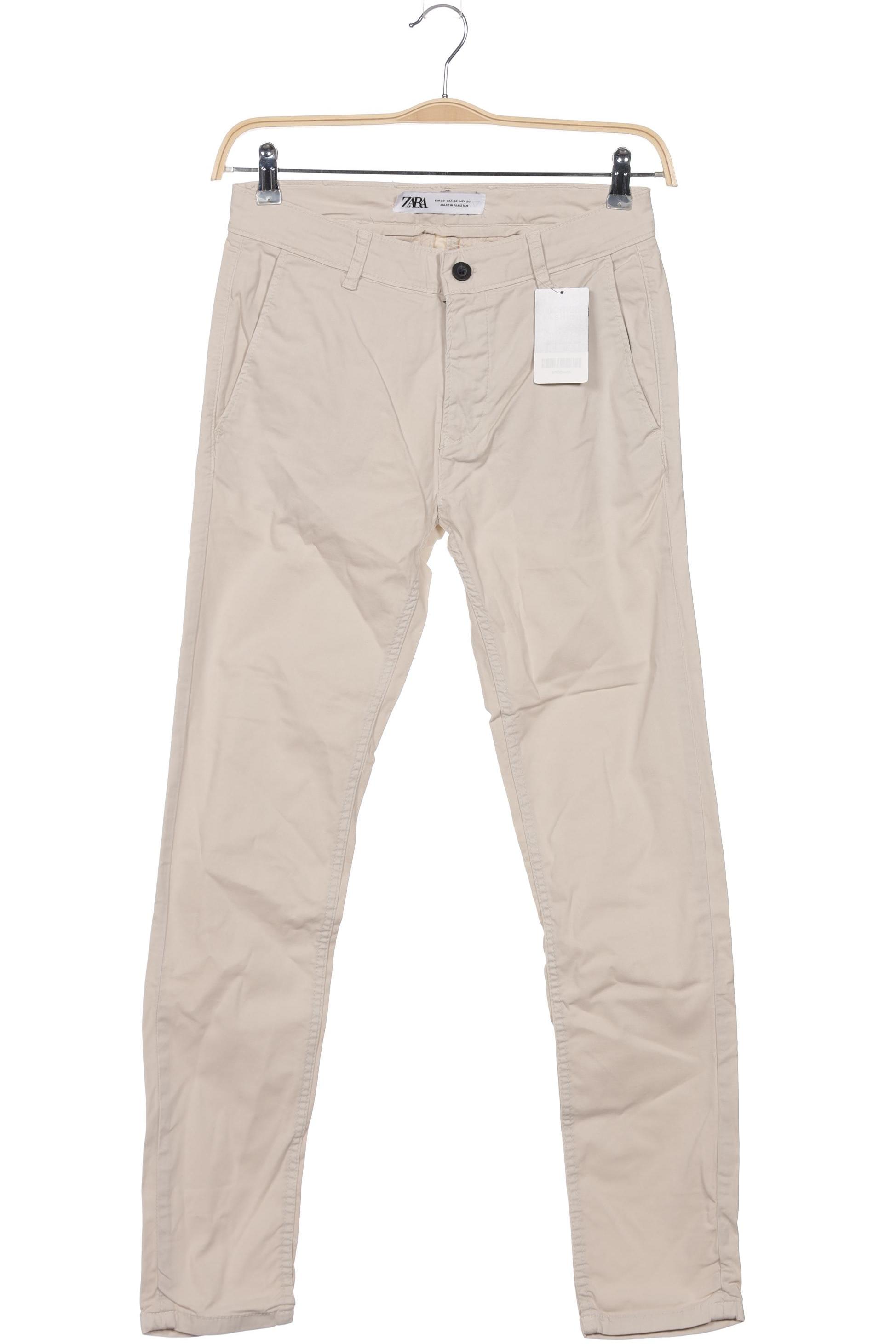 

Zara Damen Stoffhose, beige, Gr. 38