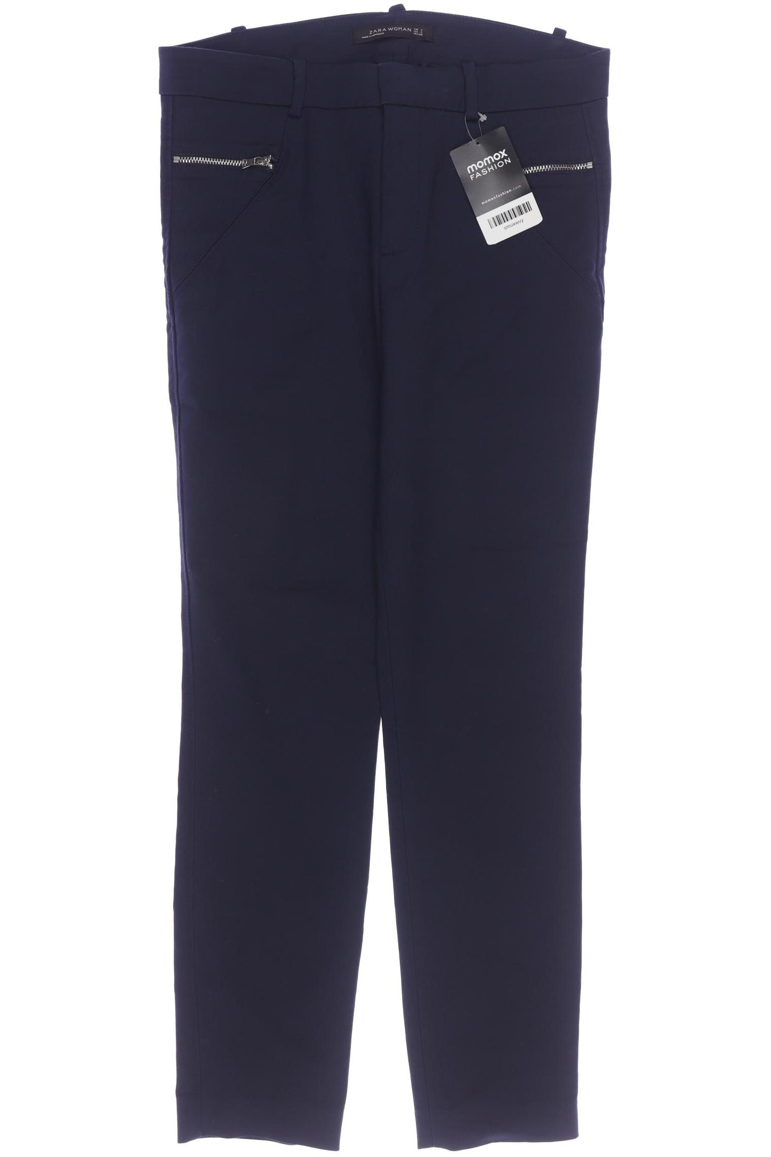 

Zara Damen Stoffhose, marineblau, Gr. 0