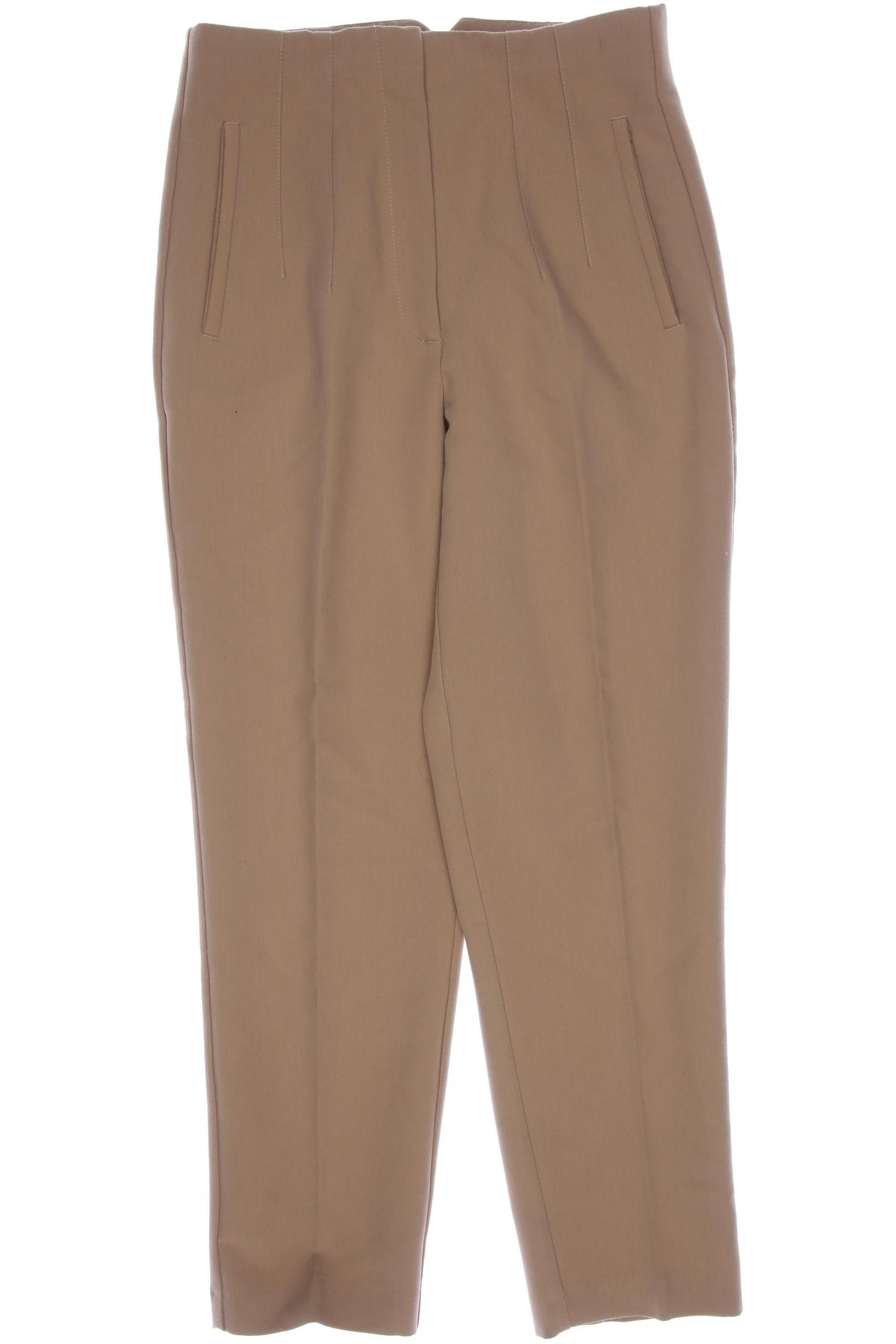 

Zara Damen Stoffhose, beige, Gr. 0