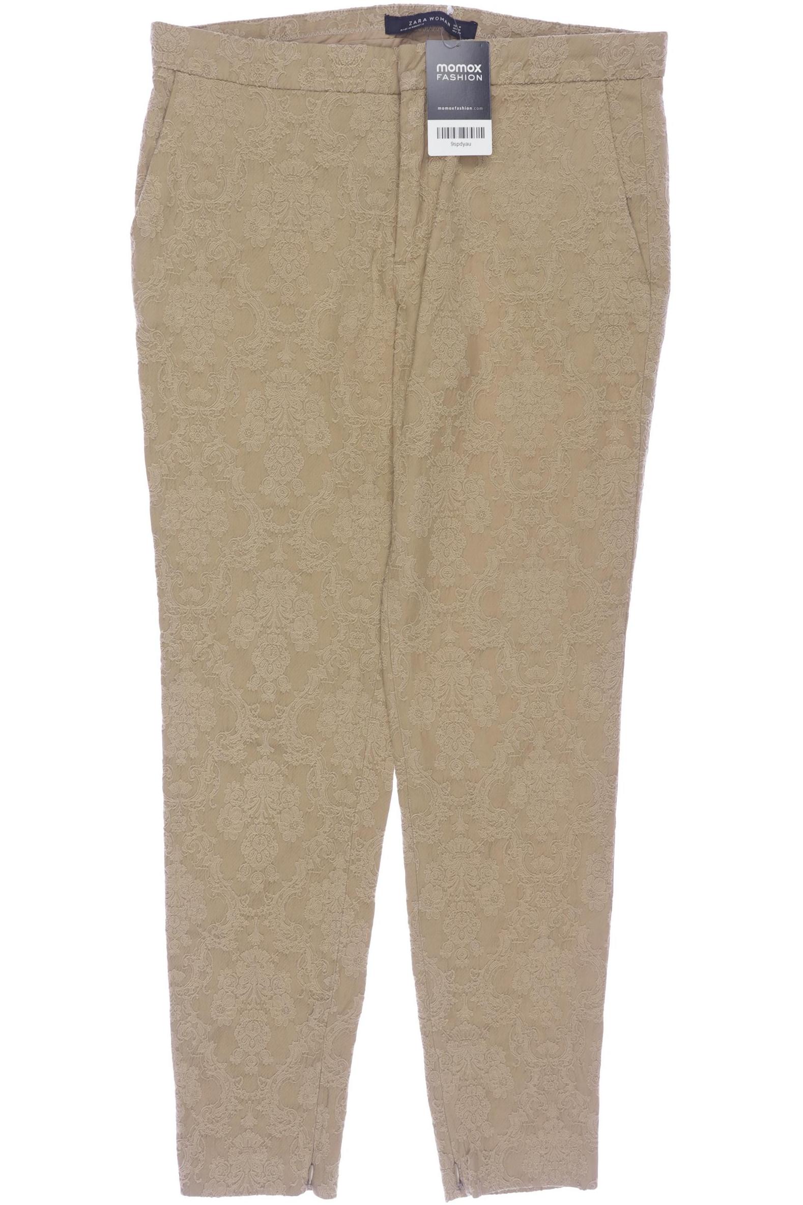

Zara Damen Stoffhose, beige, Gr. 0