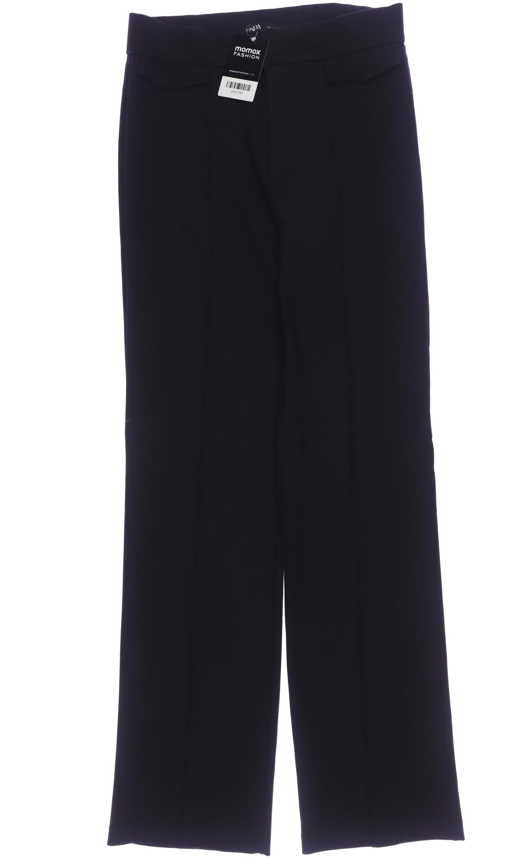 Thumbnail - Zara Damen Stoffhose, schwarz, Gr. 0