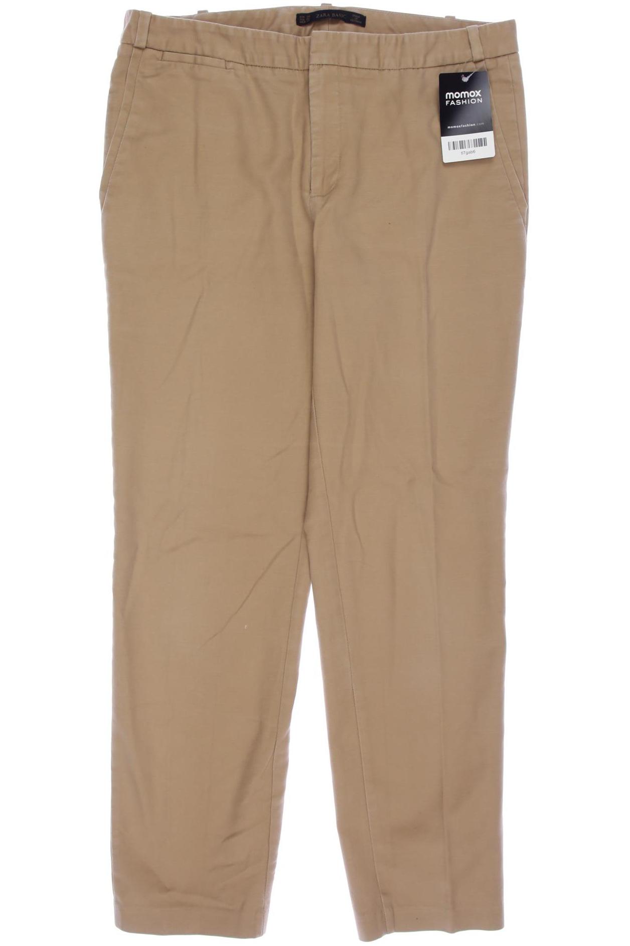 

Zara Damen Stoffhose, beige, Gr. 38