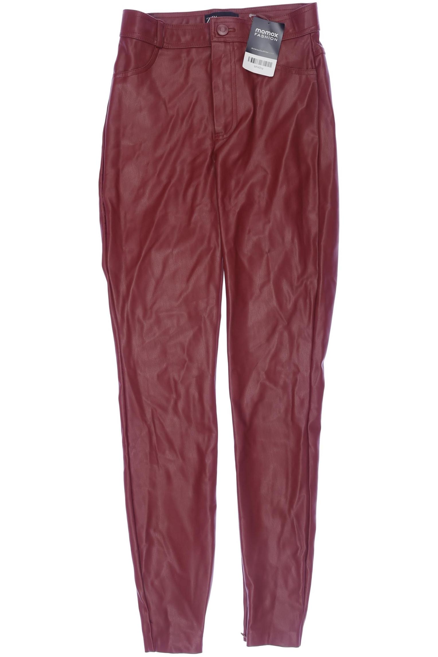 

Zara Damen Stoffhose, bordeaux, Gr. 0