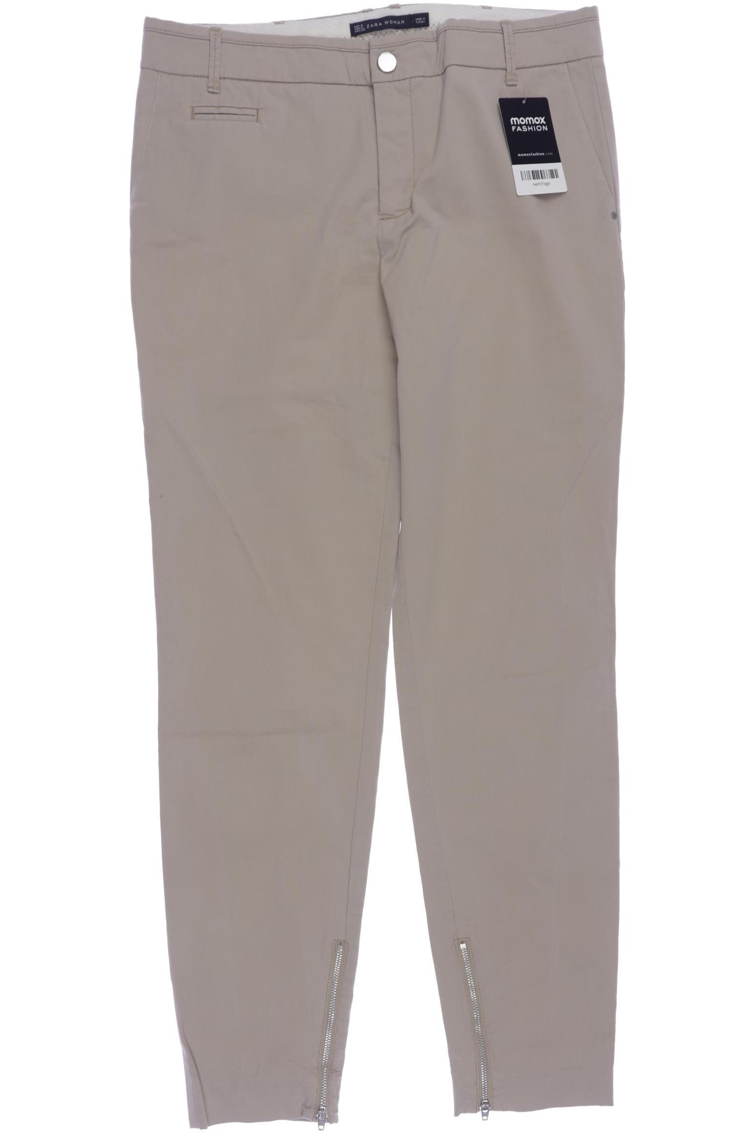 

Zara Damen Stoffhose, beige, Gr. 0