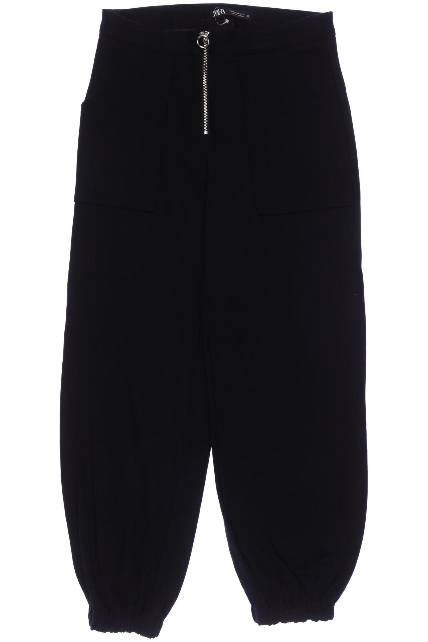 

Zara Damen Stoffhose, schwarz, Gr. 0