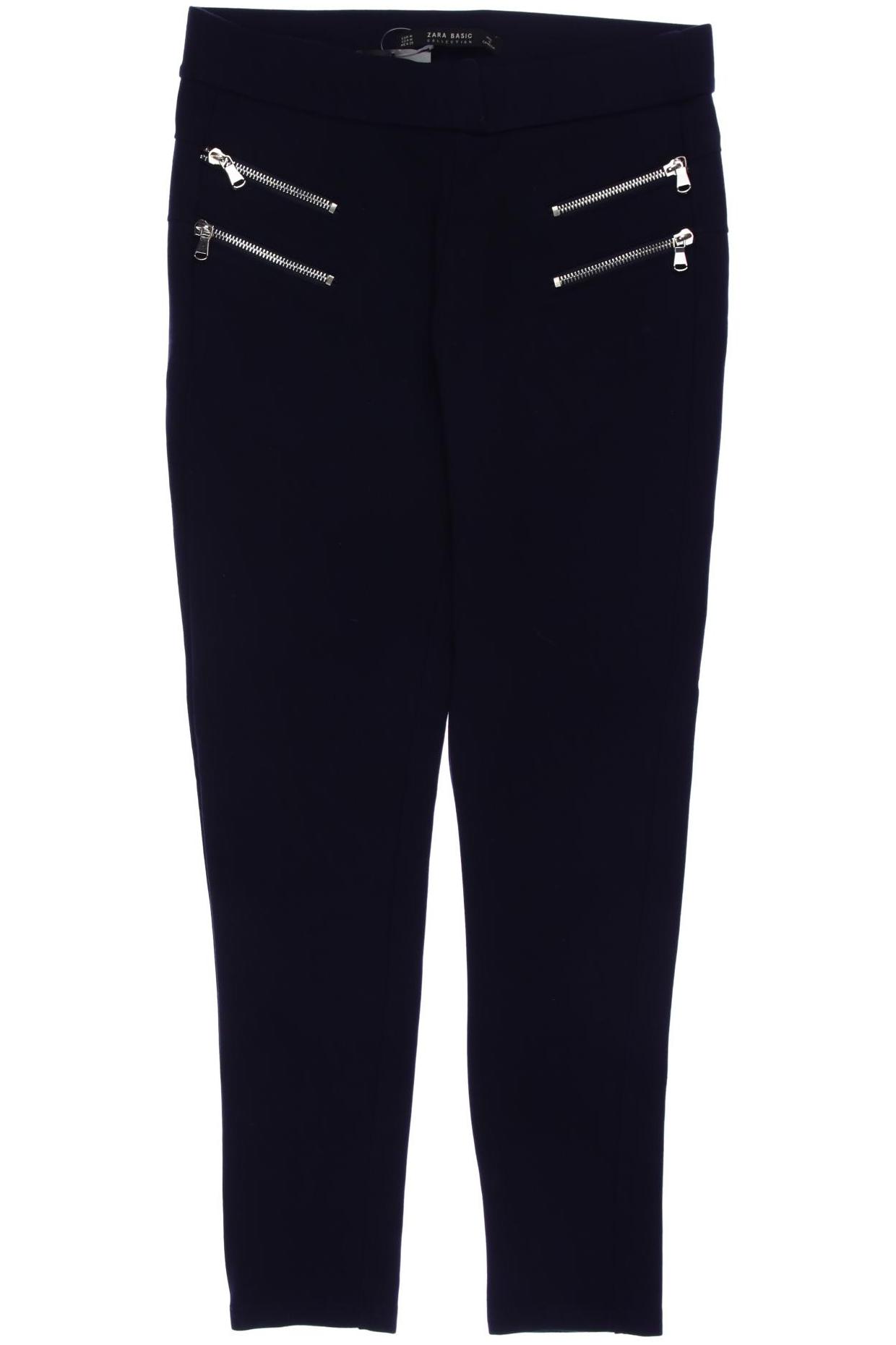 

Zara Damen Stoffhose, marineblau, Gr. 0