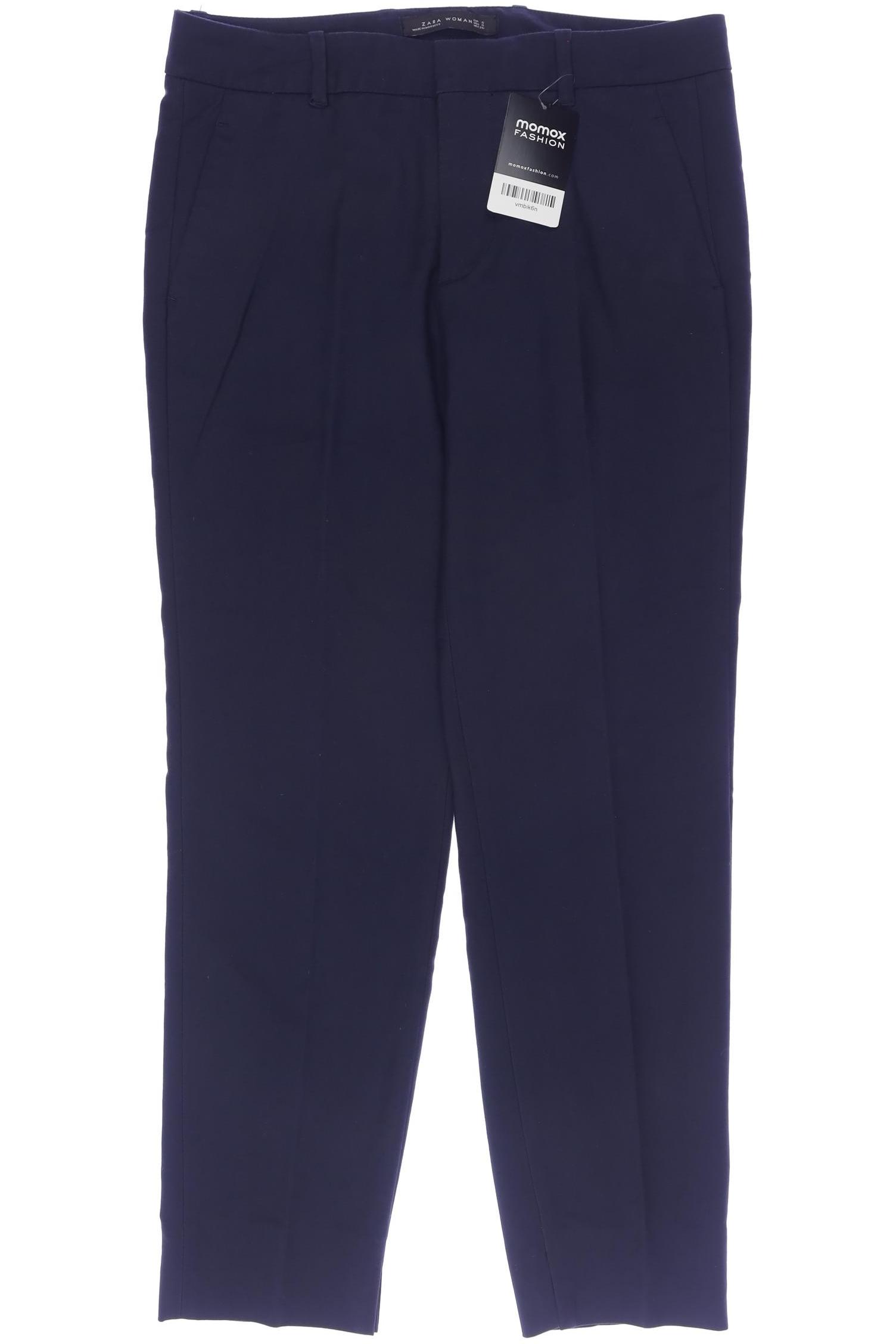 

Zara Damen Stoffhose, marineblau, Gr. 0