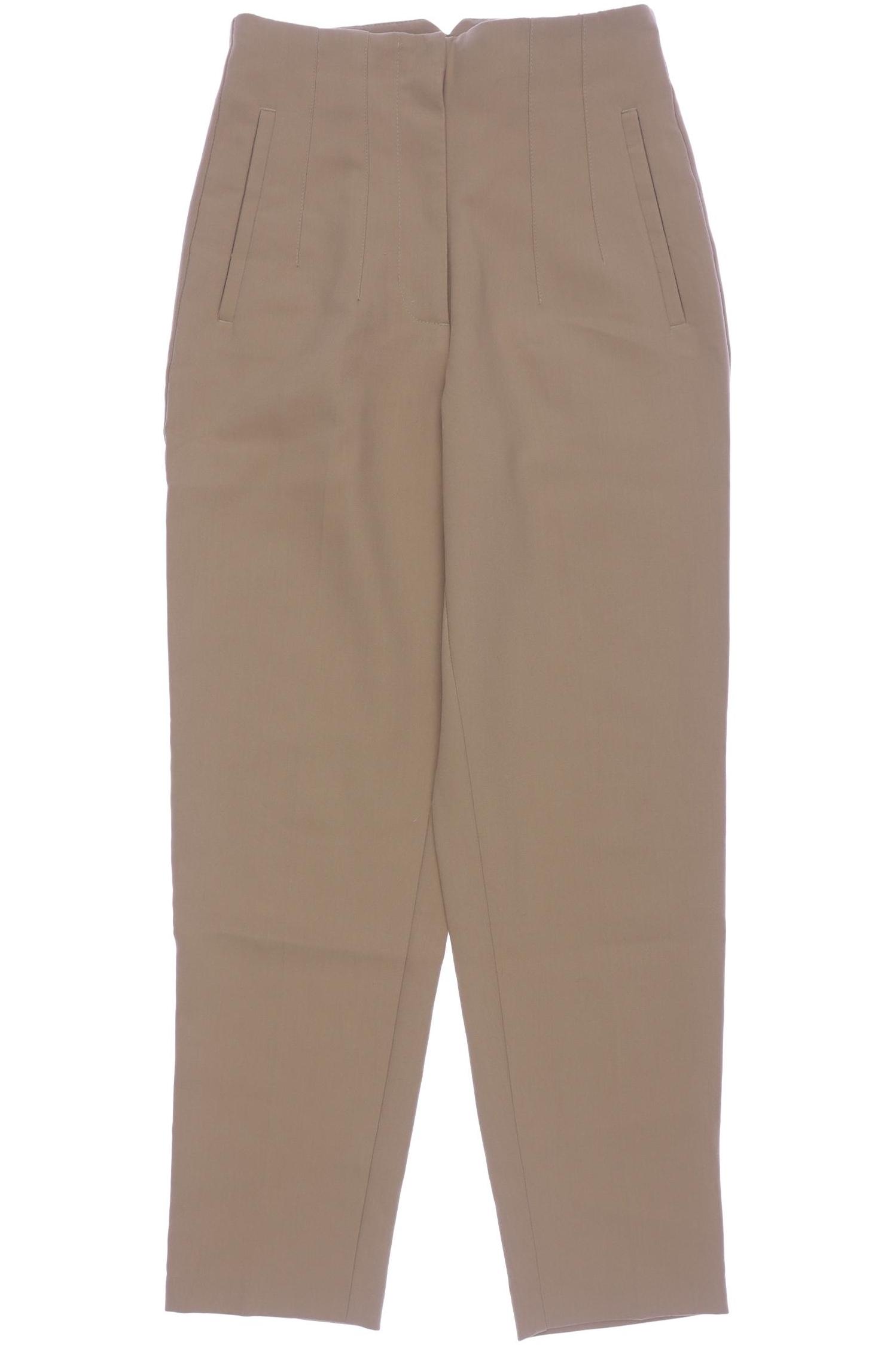 

Zara Damen Stoffhose, beige, Gr. 0