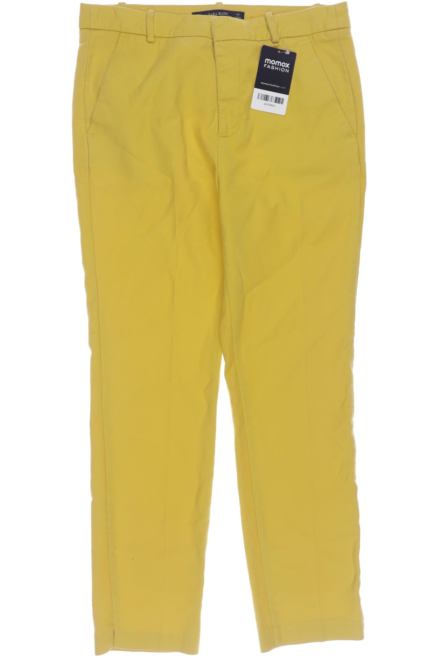 

Zara Damen Stoffhose, gelb, Gr. 36
