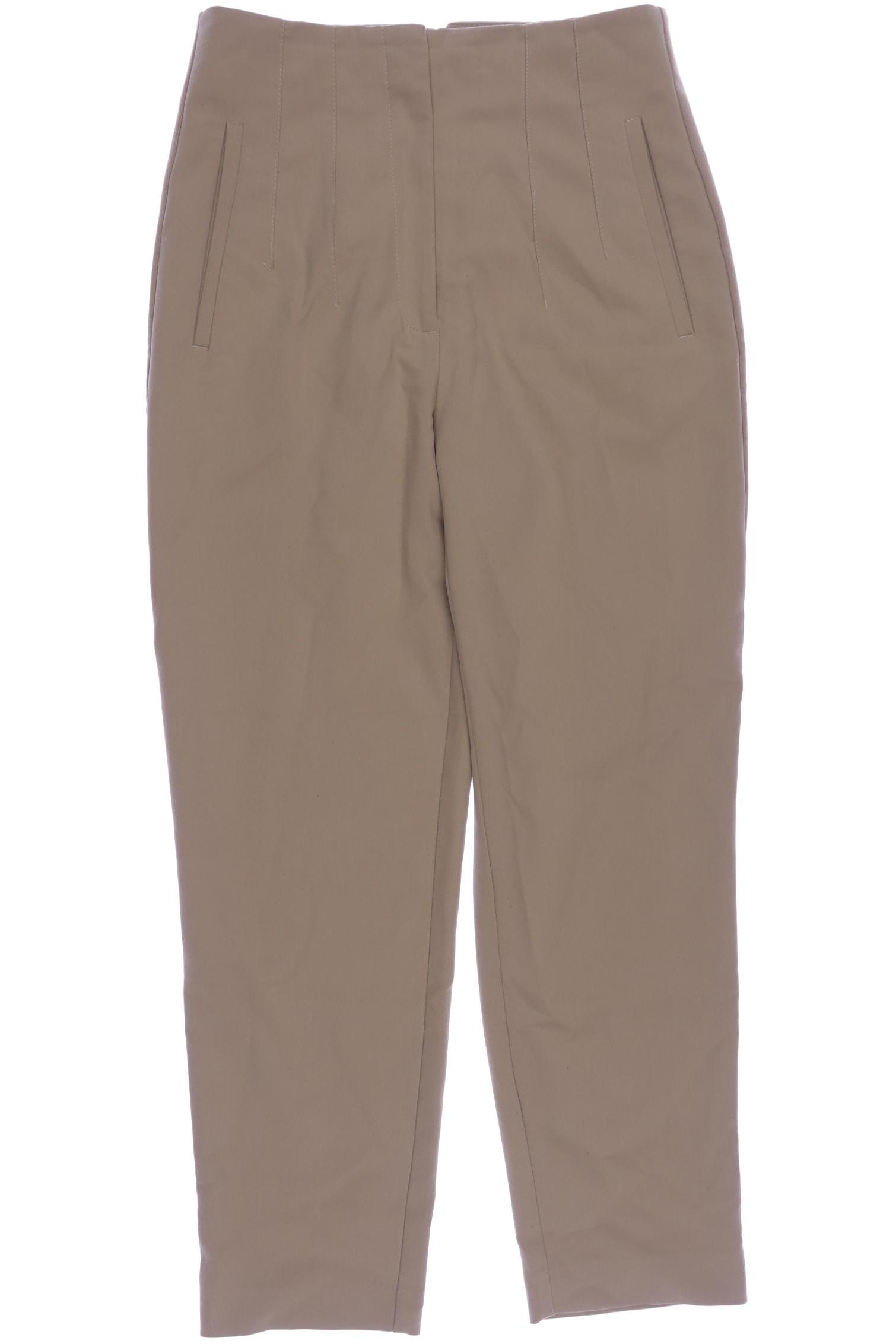 

Zara Damen Stoffhose, beige, Gr. 0