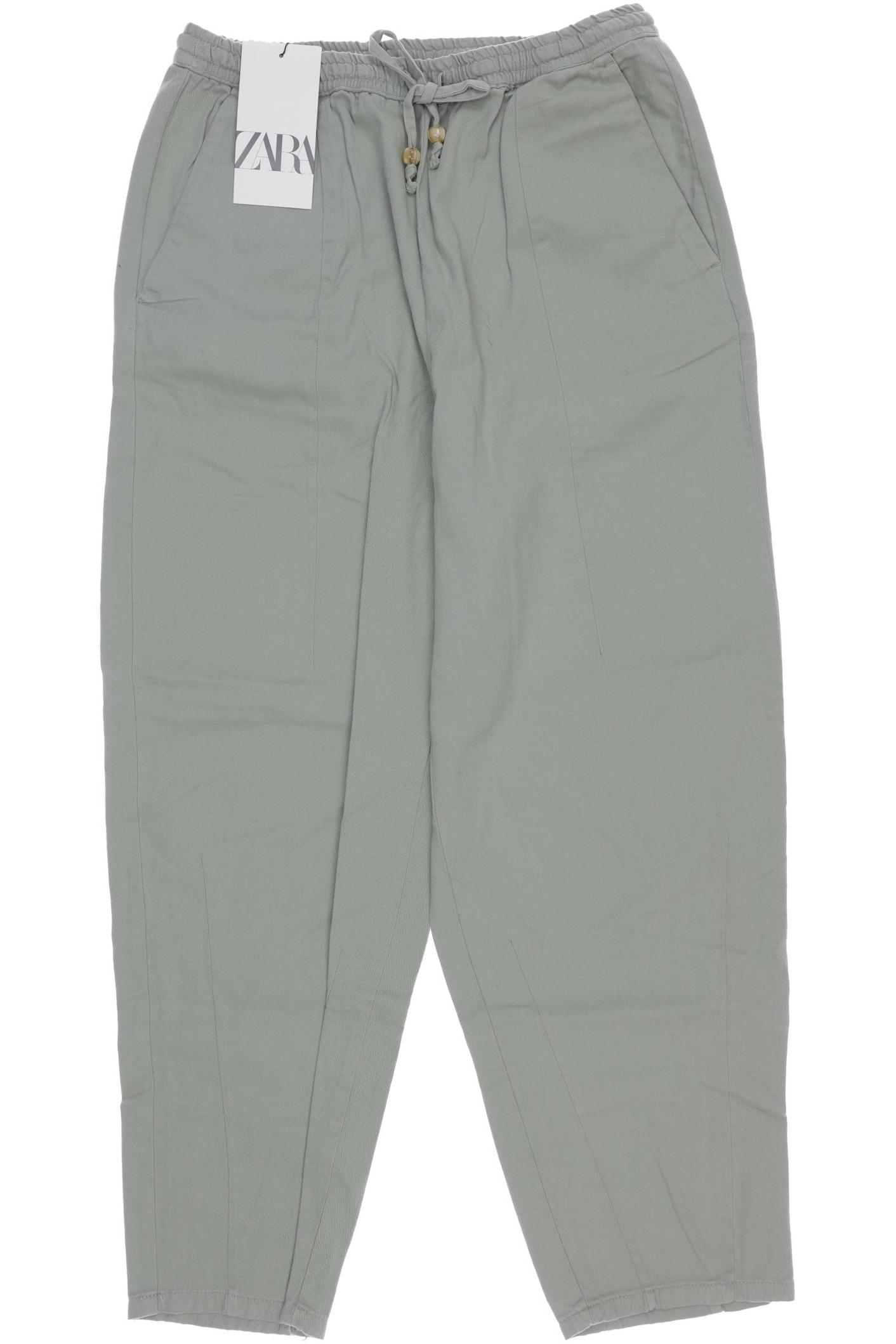 

Zara Damen Stoffhose, grün, Gr. 0