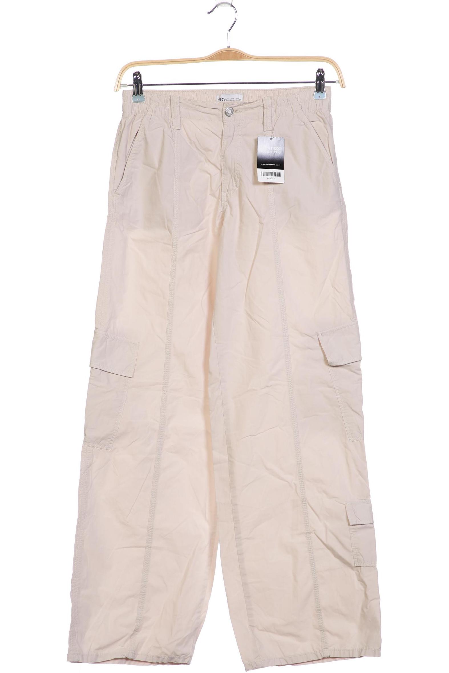 

Zara Damen Stoffhose, beige, Gr. 0