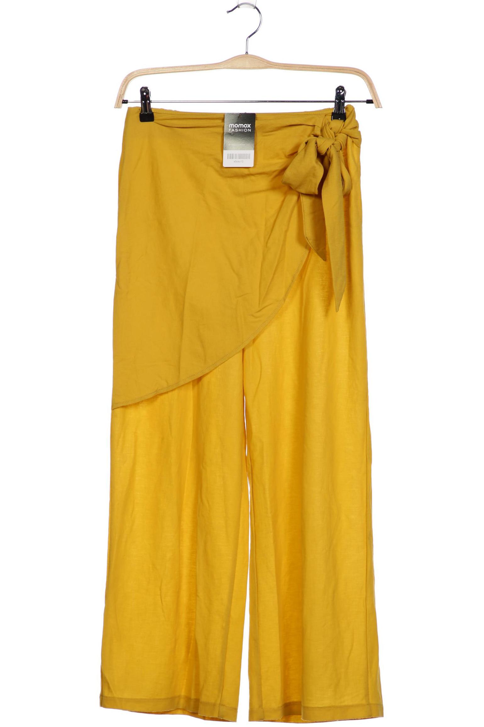 

Zara Damen Stoffhose, gelb, Gr. 0