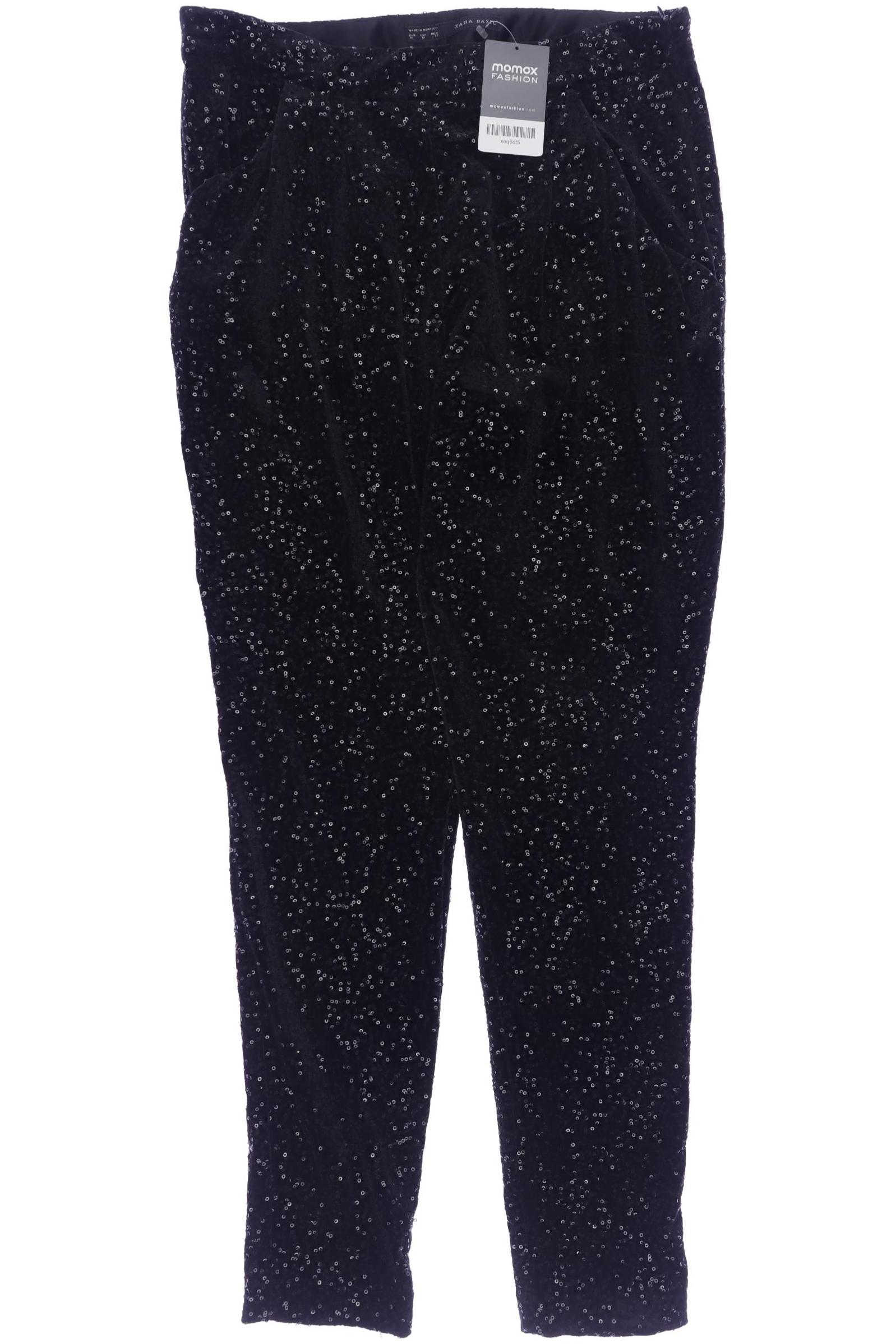 Thumbnail - Zara Damen Stoffhose, schwarz, Gr. 0