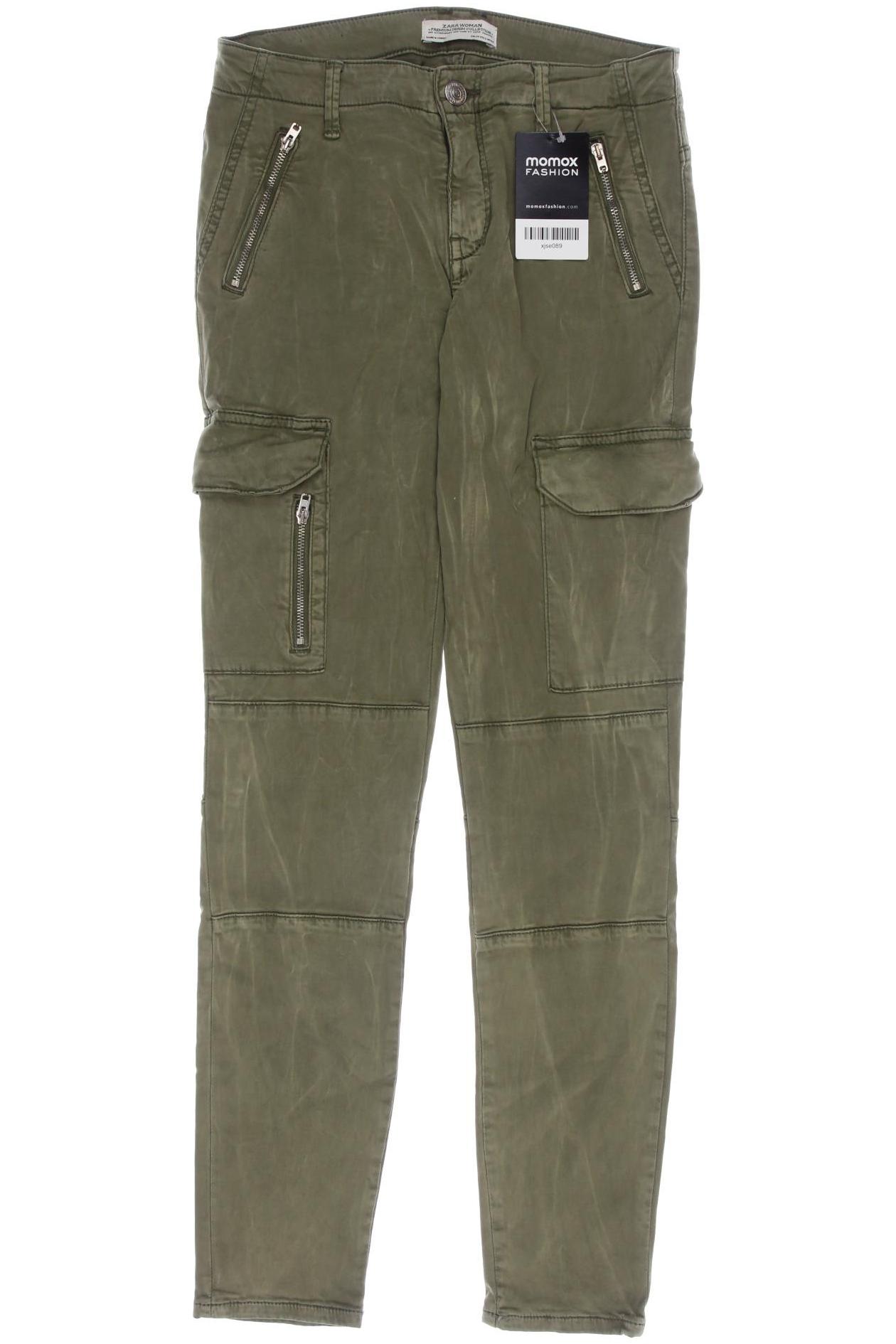 

Zara Damen Stoffhose, grün, Gr. 34