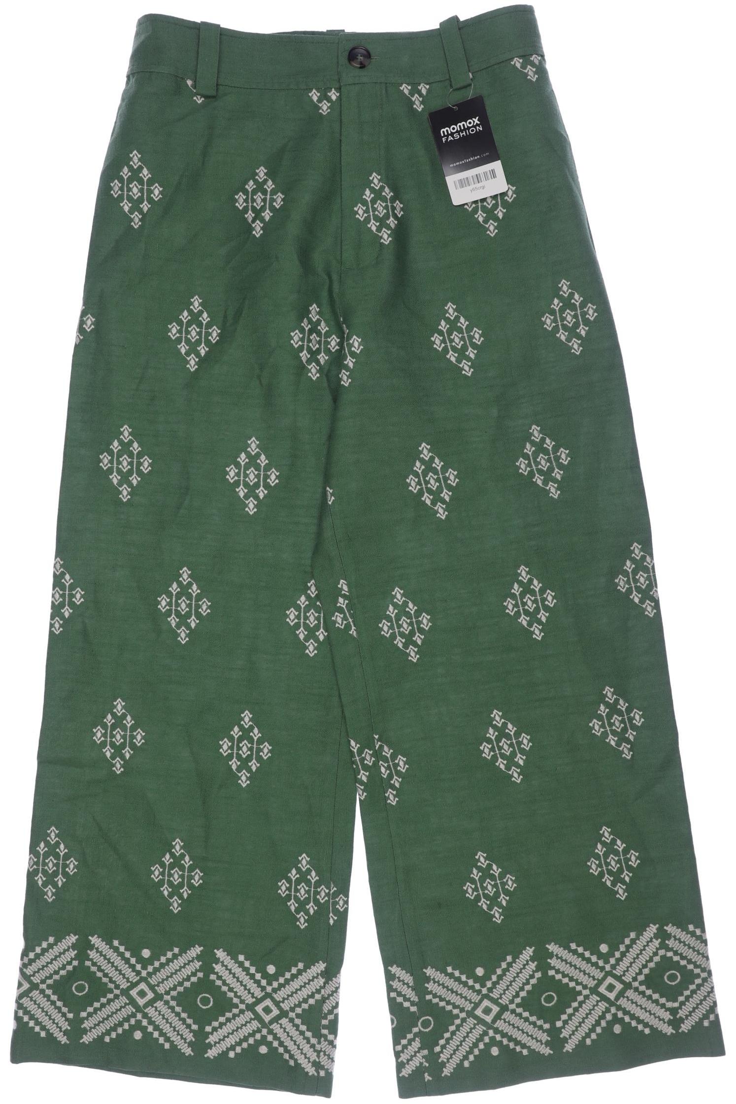 

Zara Damen Stoffhose, grün, Gr. 0