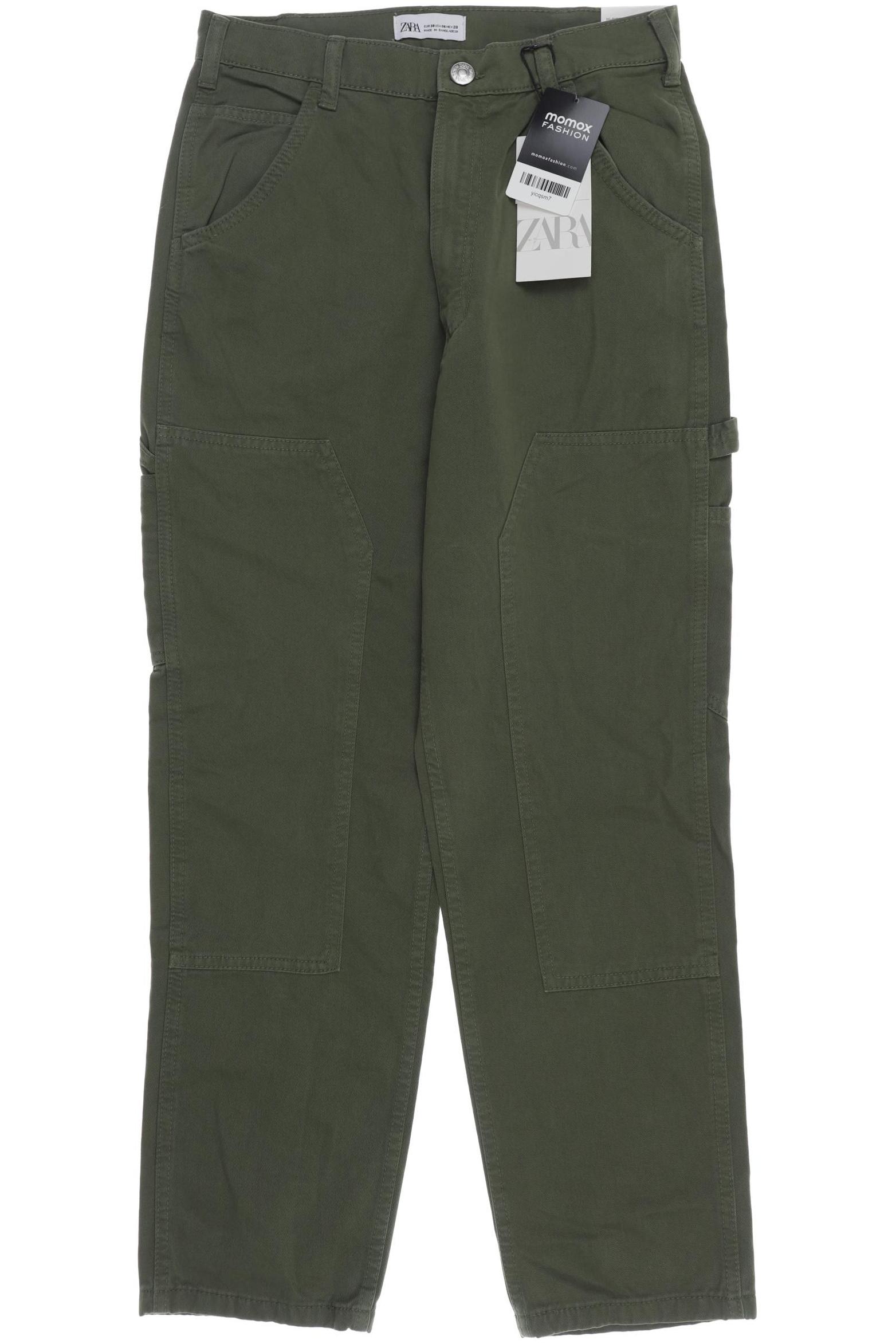

Zara Damen Stoffhose, grün, Gr. 38
