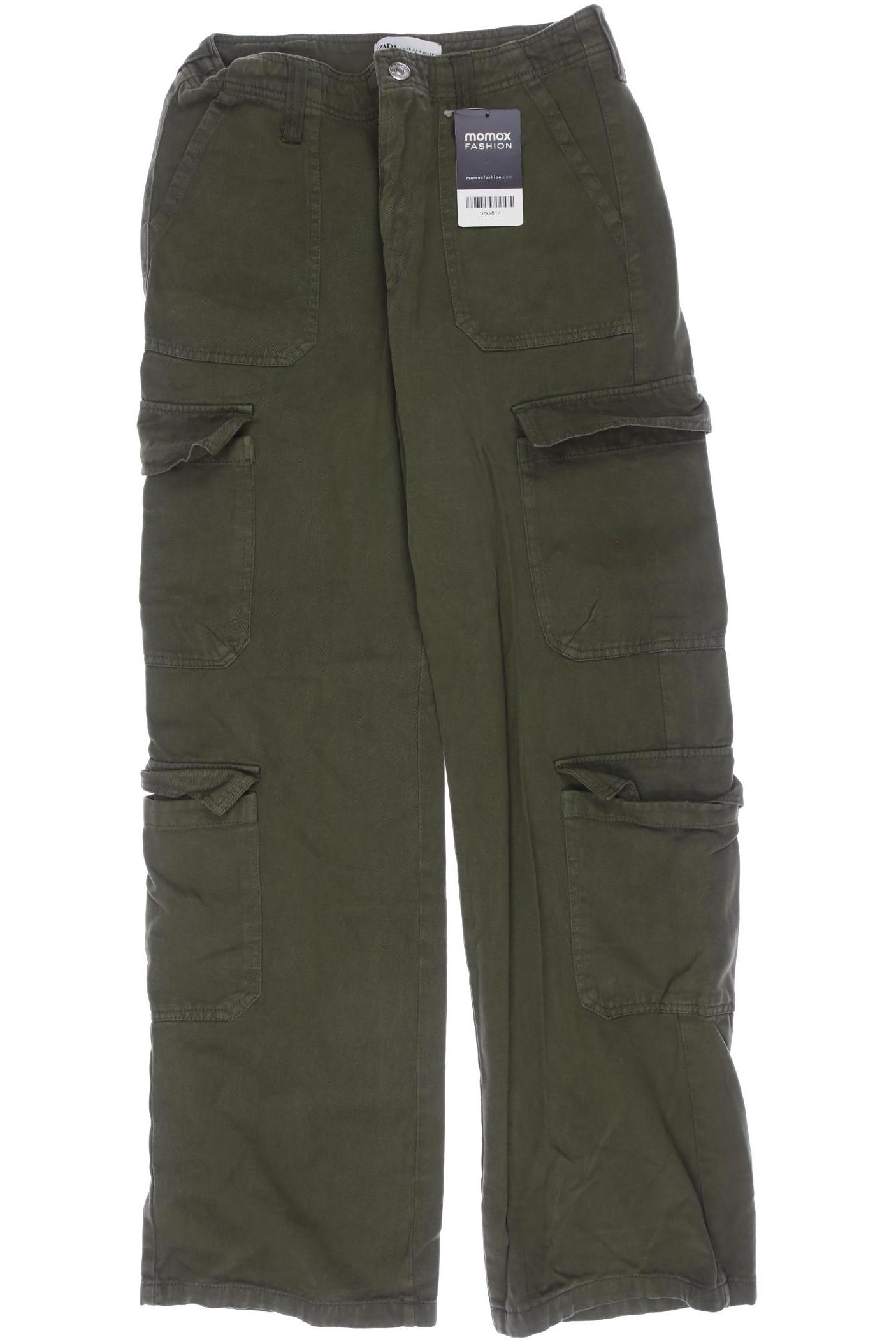 

Zara Damen Stoffhose, grün, Gr. 36