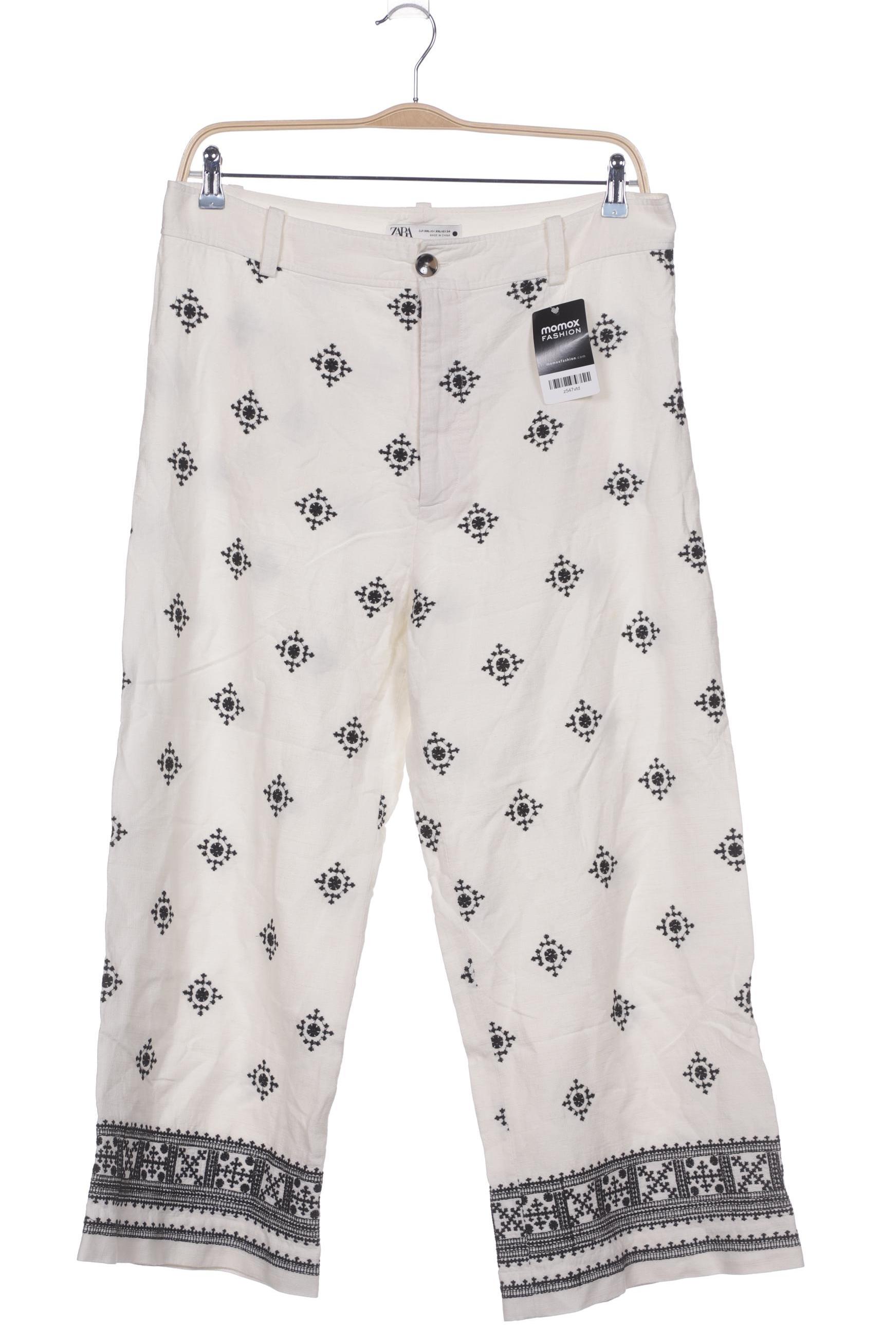 

Zara Damen Stoffhose, cremeweiß, Gr. 0