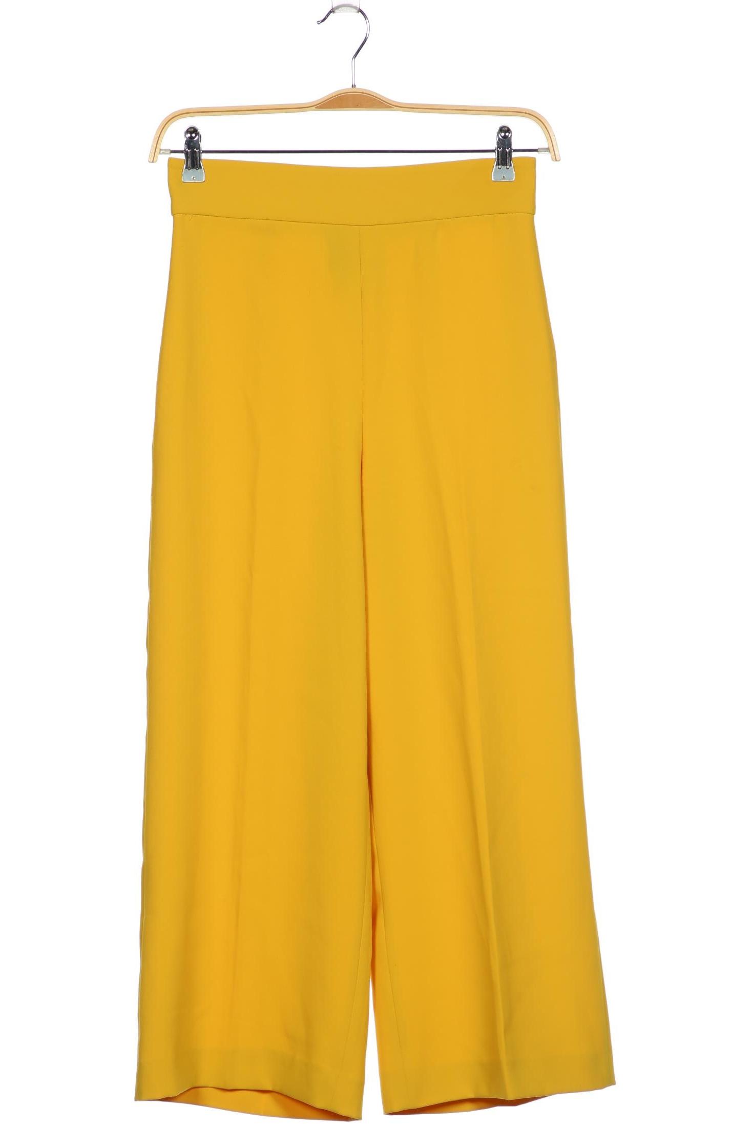 

Zara Damen Stoffhose, gelb, Gr. 0