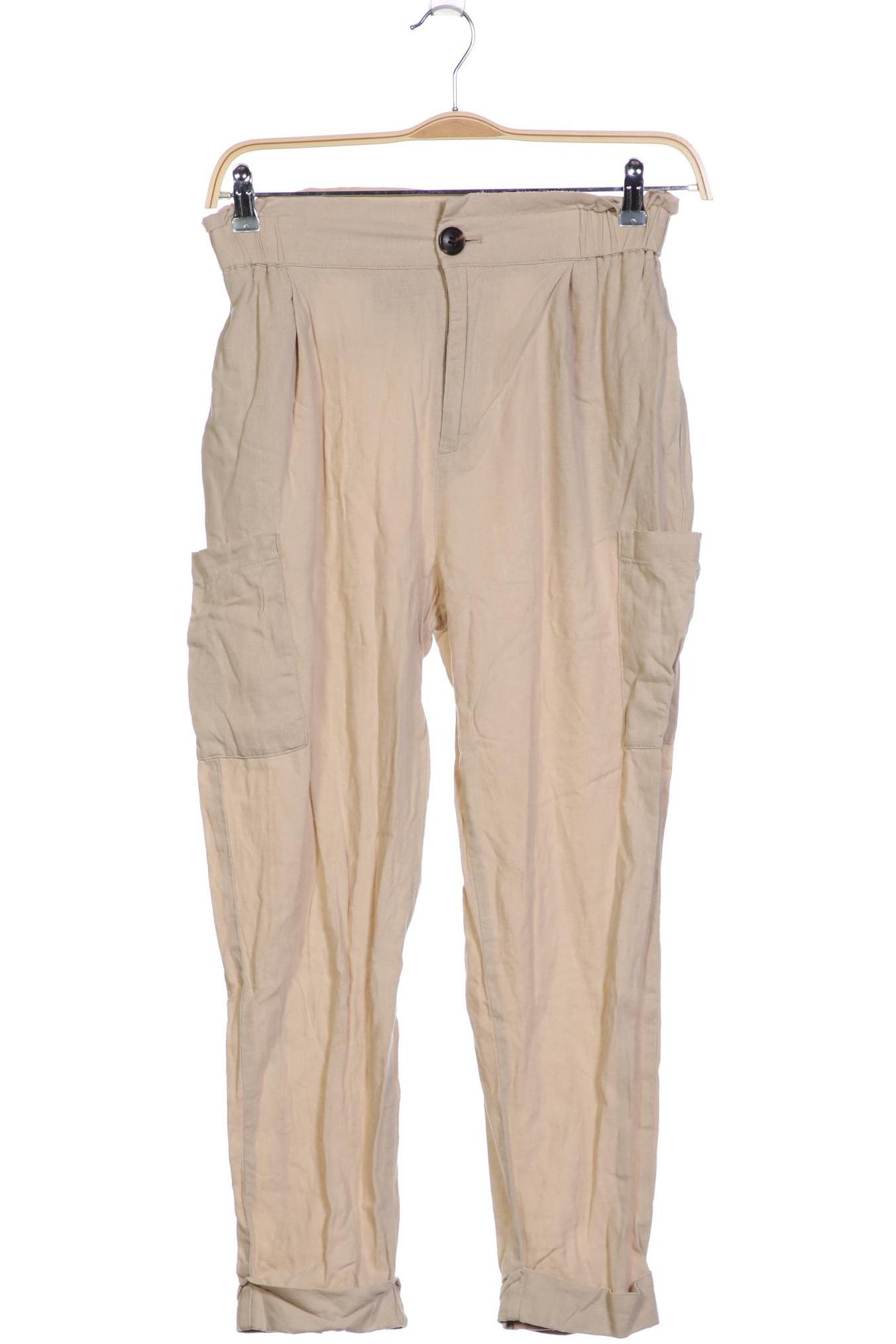 

Zara Damen Stoffhose, beige, Gr. 34