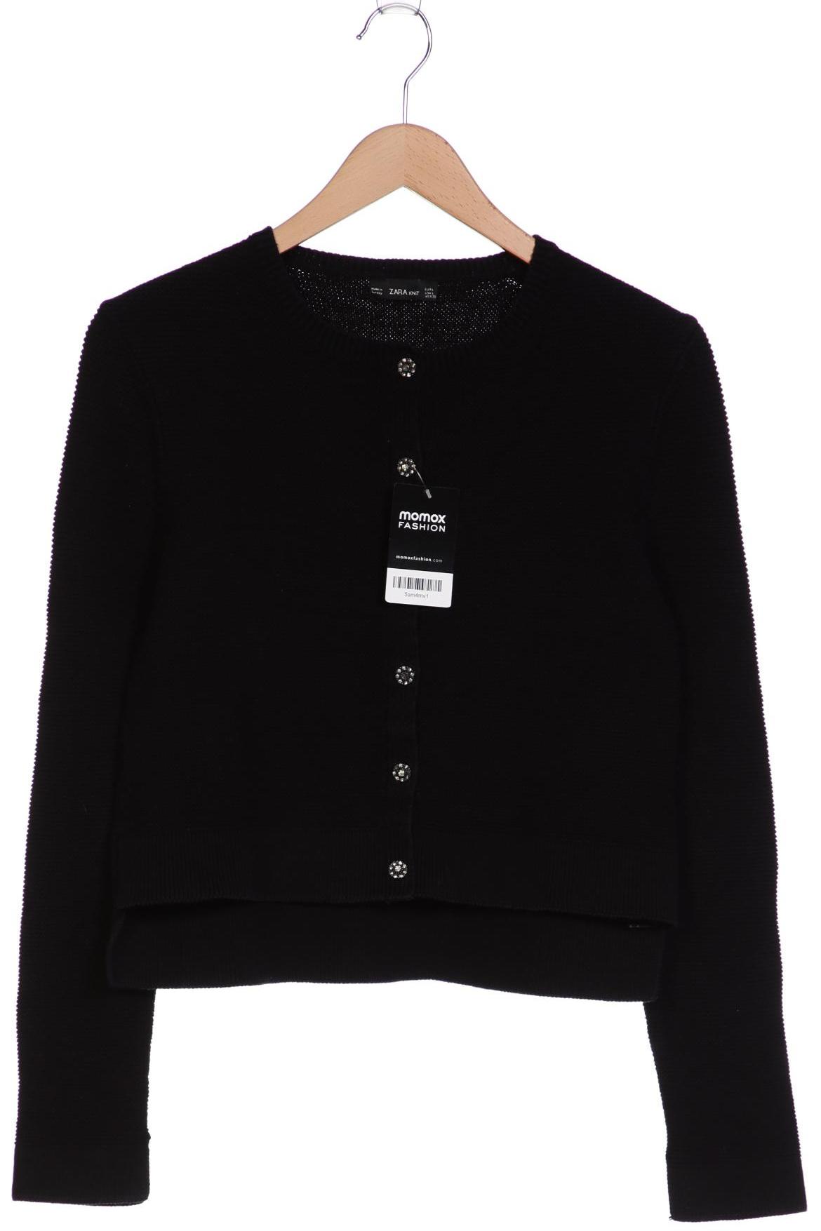

ZARA Damen Strickjacke, schwarz