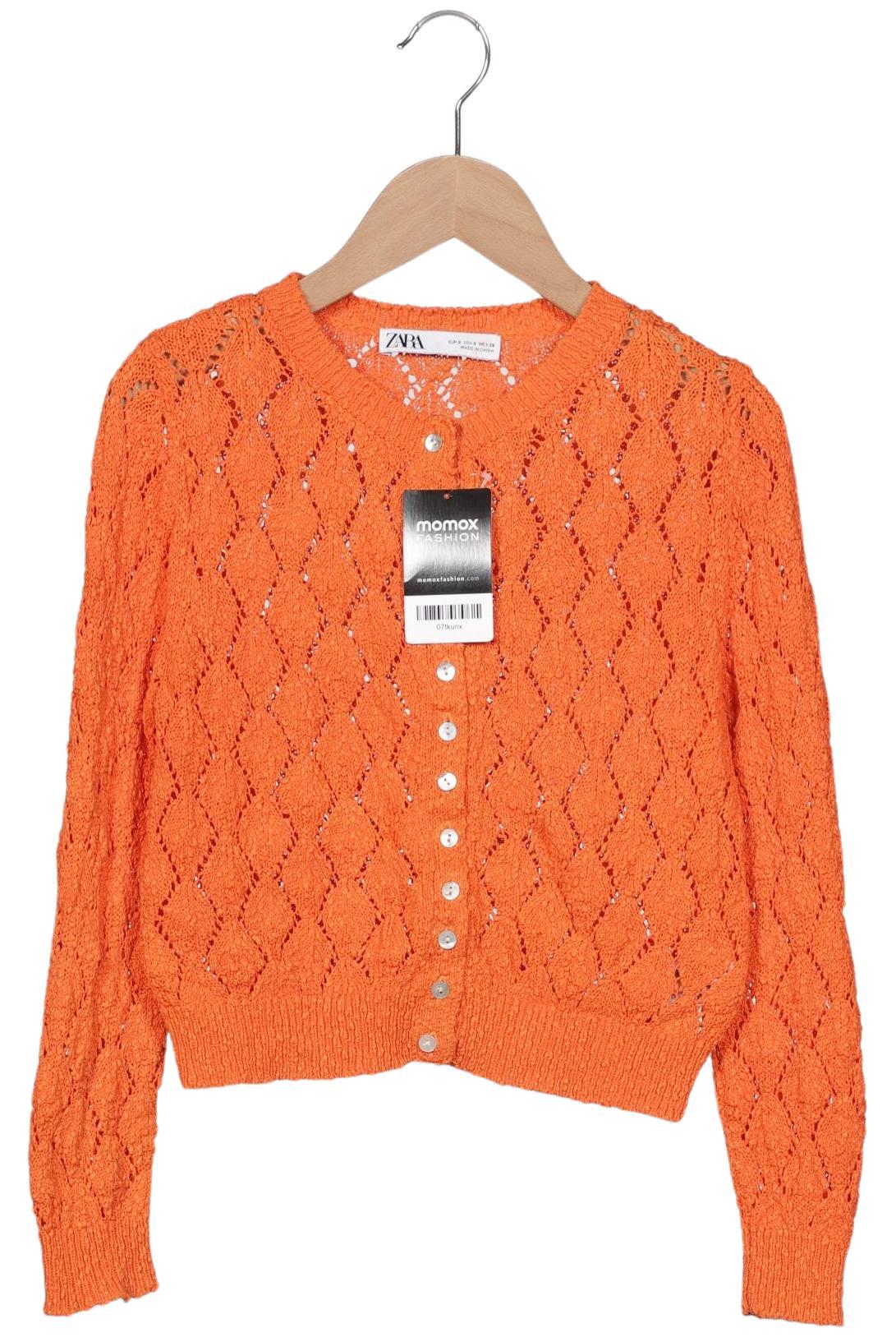 

Zara Damen Strickjacke, orange, Gr. 36