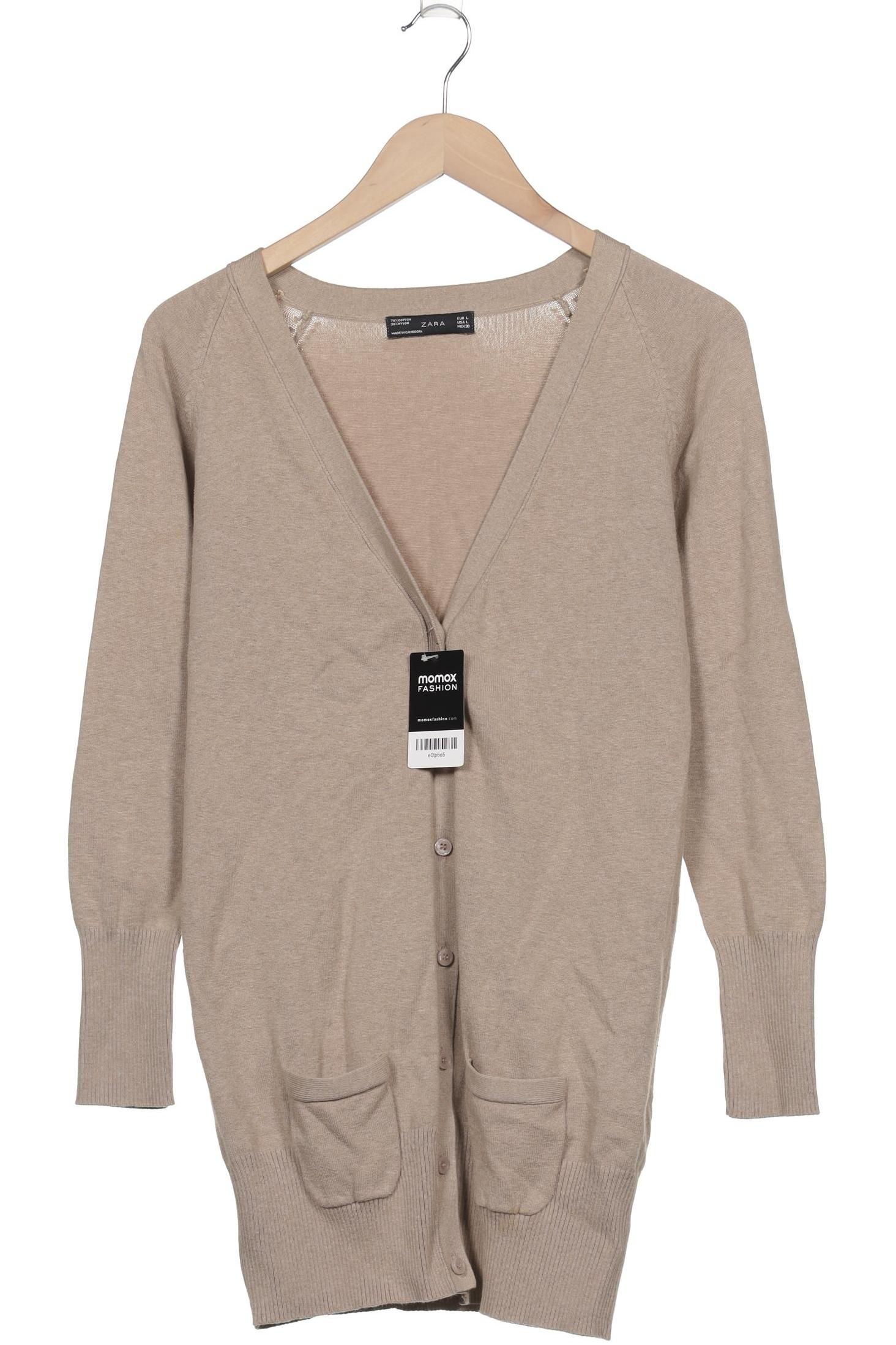 

Zara Damen Strickjacke, beige, Gr. 42