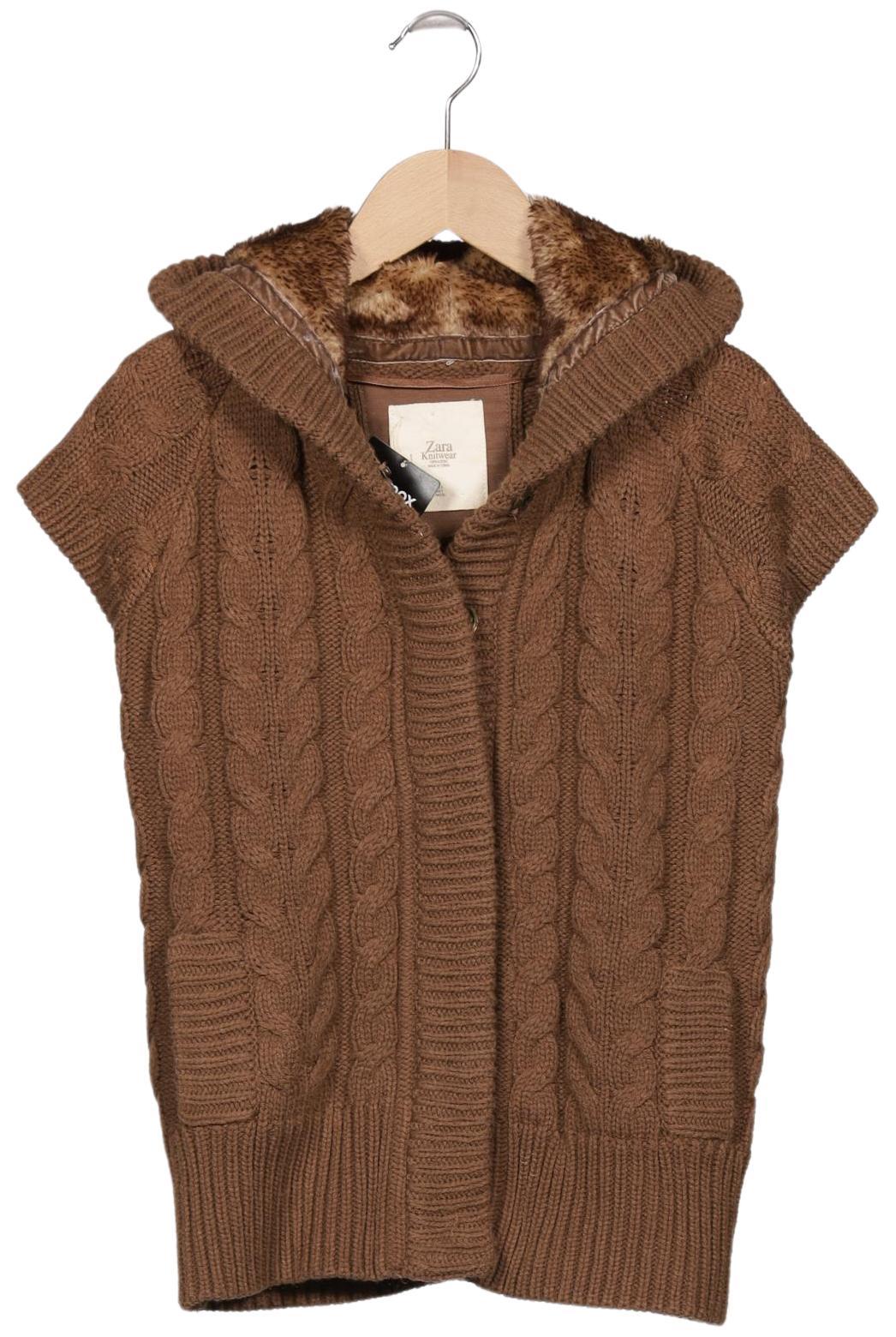 

Zara Damen Strickjacke, braun, Gr. 36