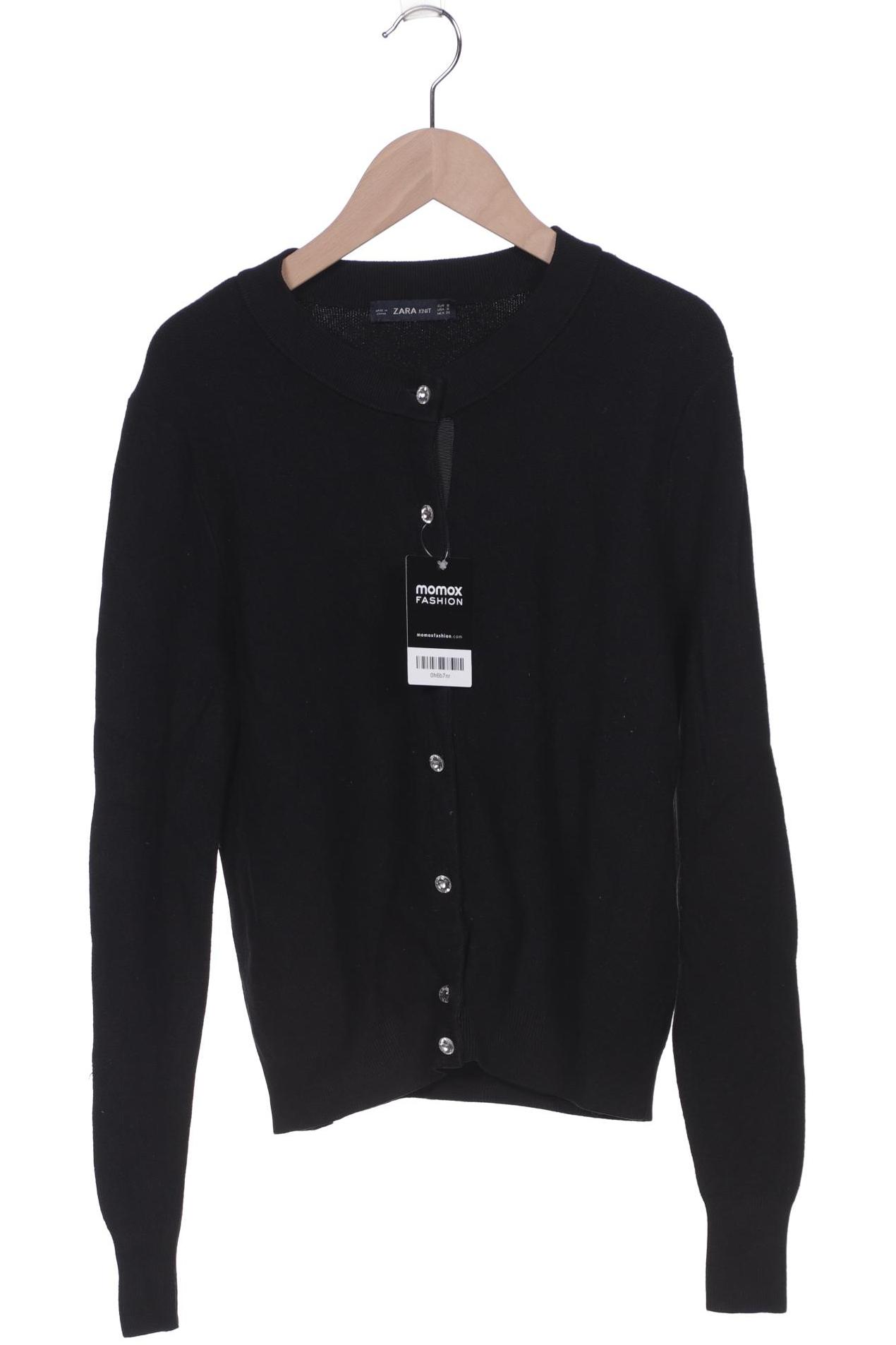 

ZARA Damen Strickjacke, schwarz