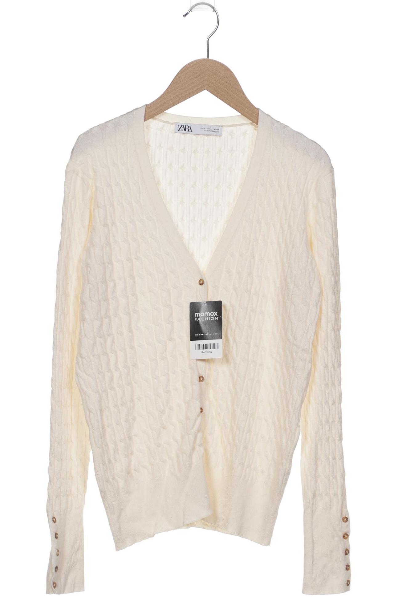 

Zara Damen Strickjacke, cremeweiß, Gr. 42