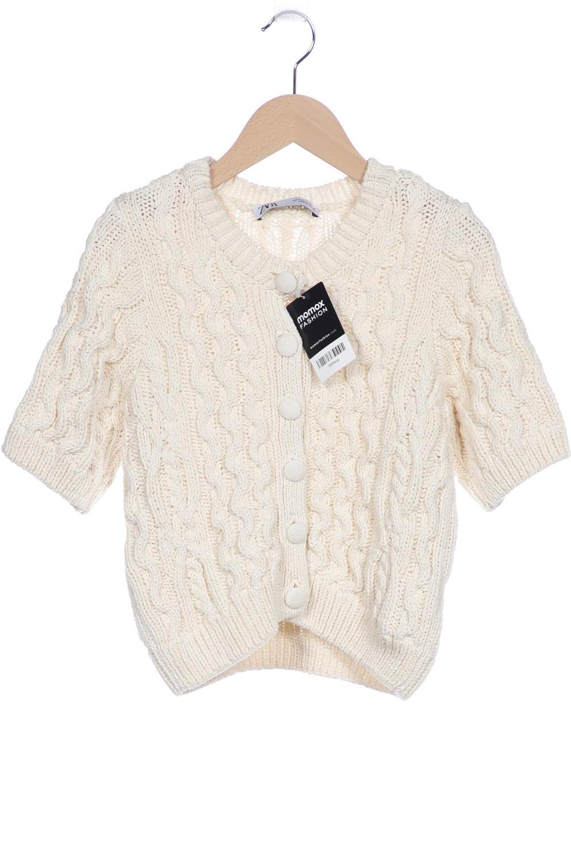 

Zara Damen Strickjacke, cremeweiß, Gr. 36