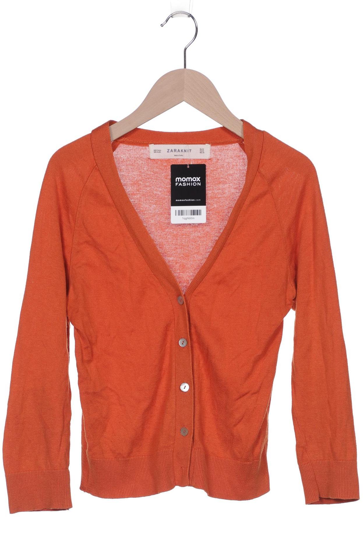 

ZARA Damen Strickjacke, orange