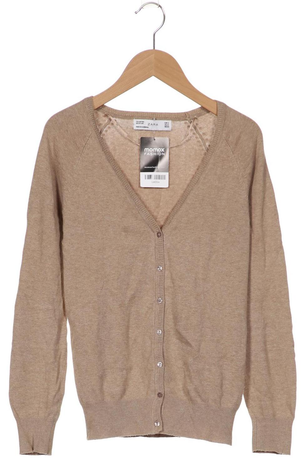 

ZARA Damen Strickjacke, beige