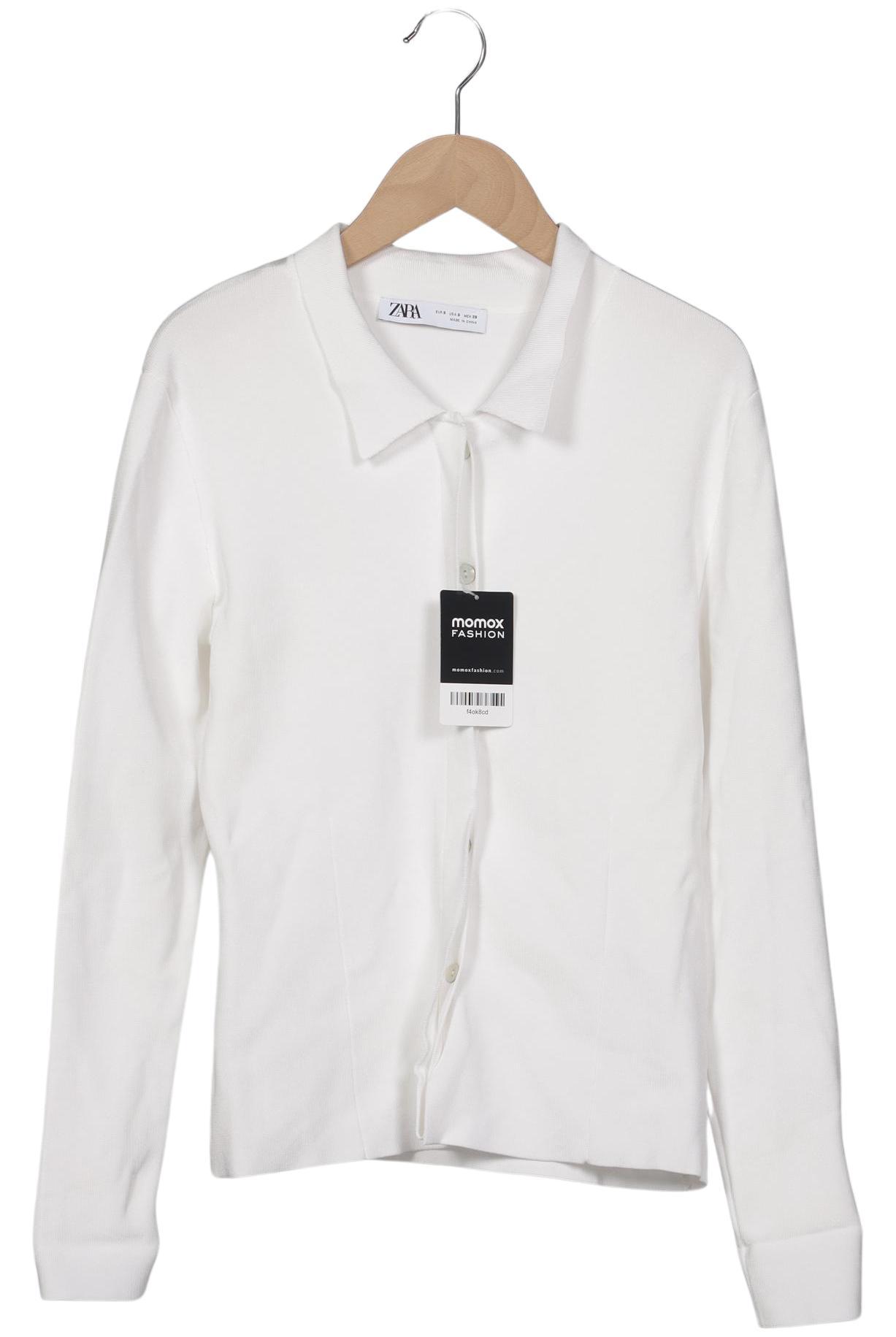 

Zara Damen Strickjacke, weiß, Gr. 36