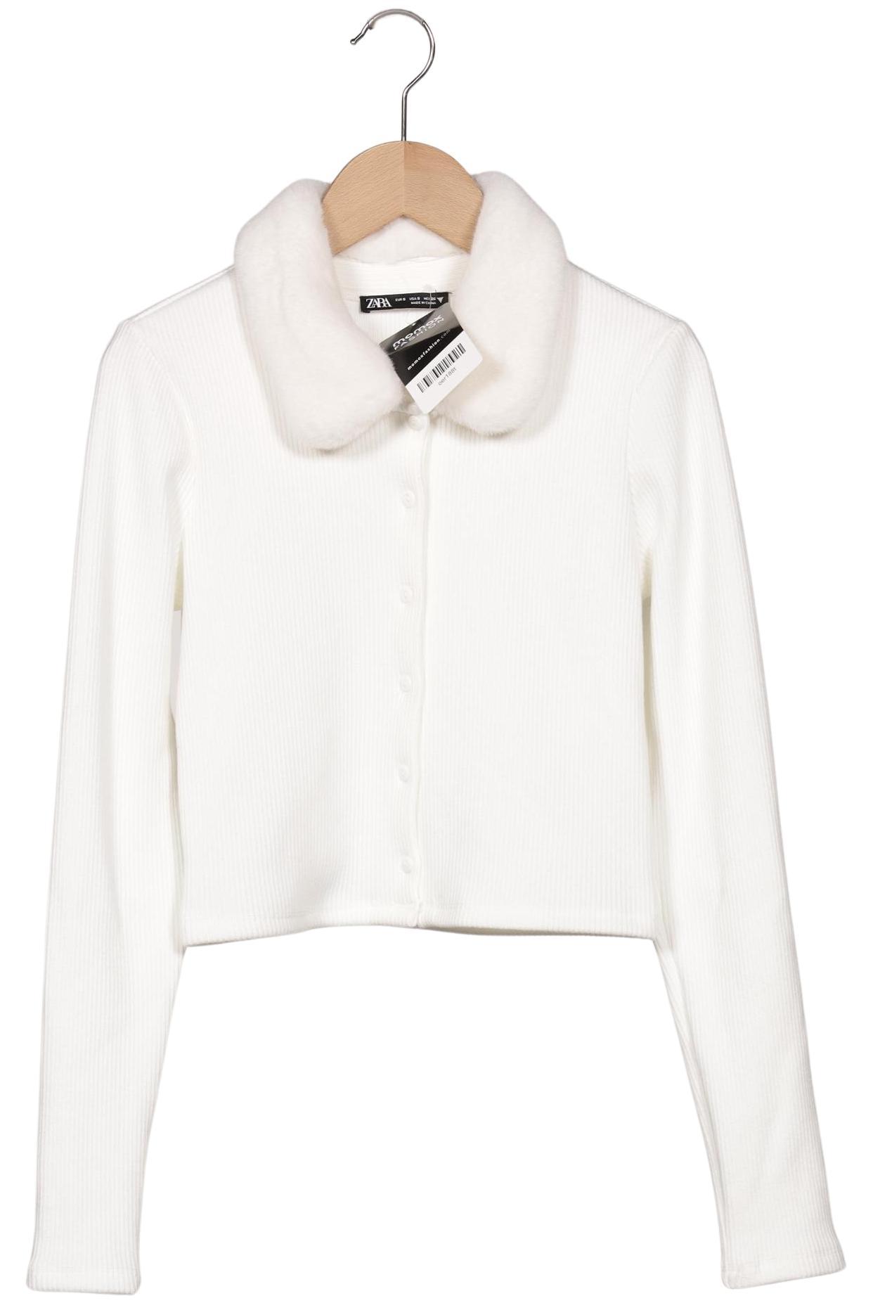 

Zara Damen Strickjacke, weiß, Gr. 36