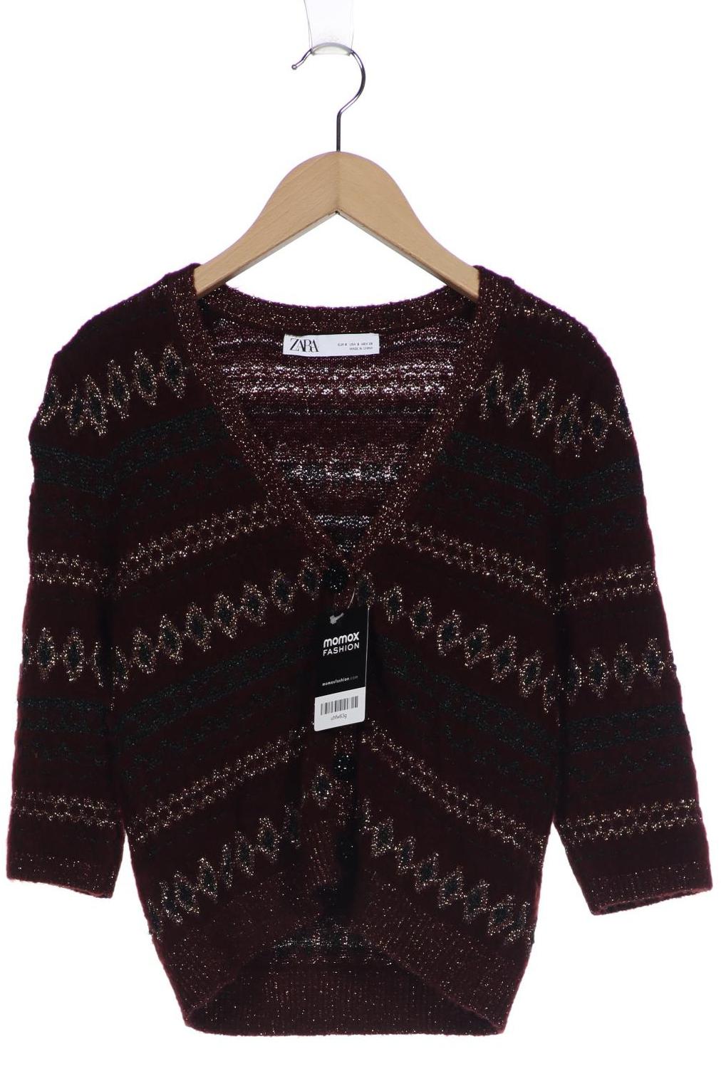 

Zara Damen Strickjacke, bordeaux, Gr. 36