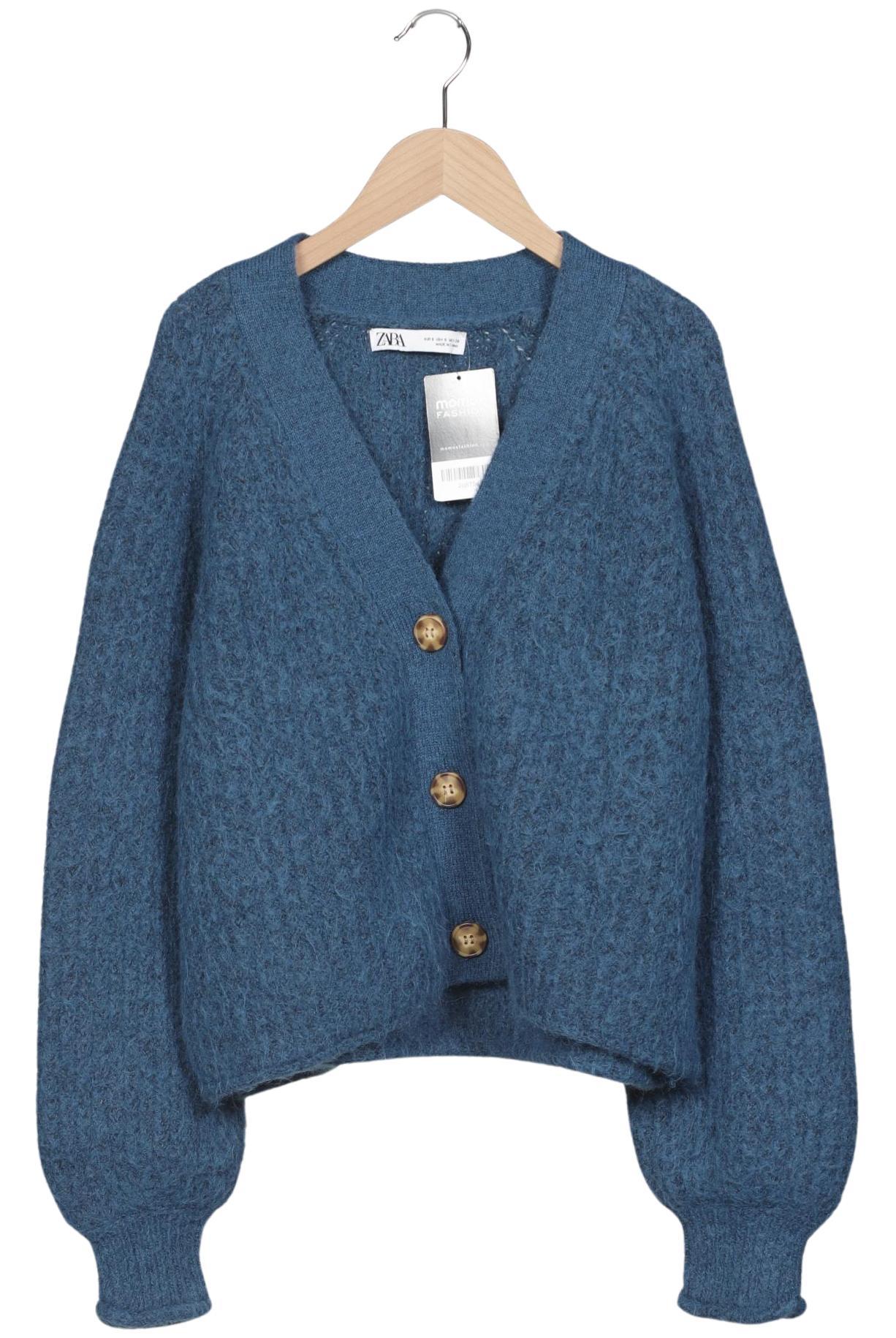 

Zara Damen Strickjacke, blau, Gr. 36