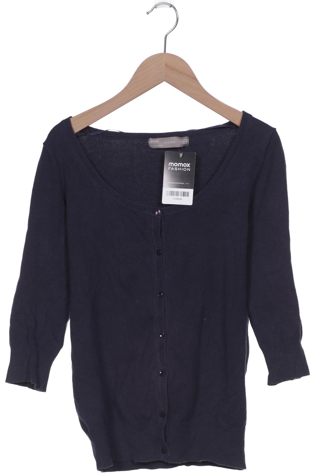 

ZARA Damen Strickjacke, marineblau