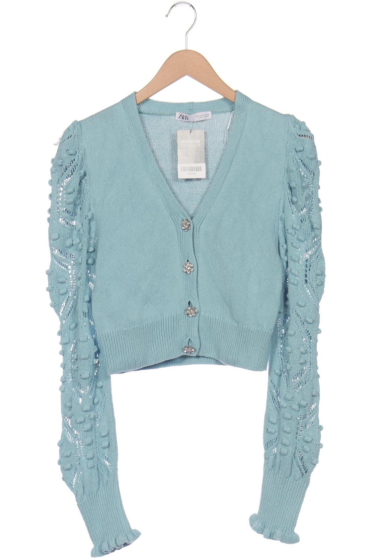 

Zara Damen Strickjacke, blau, Gr. 38