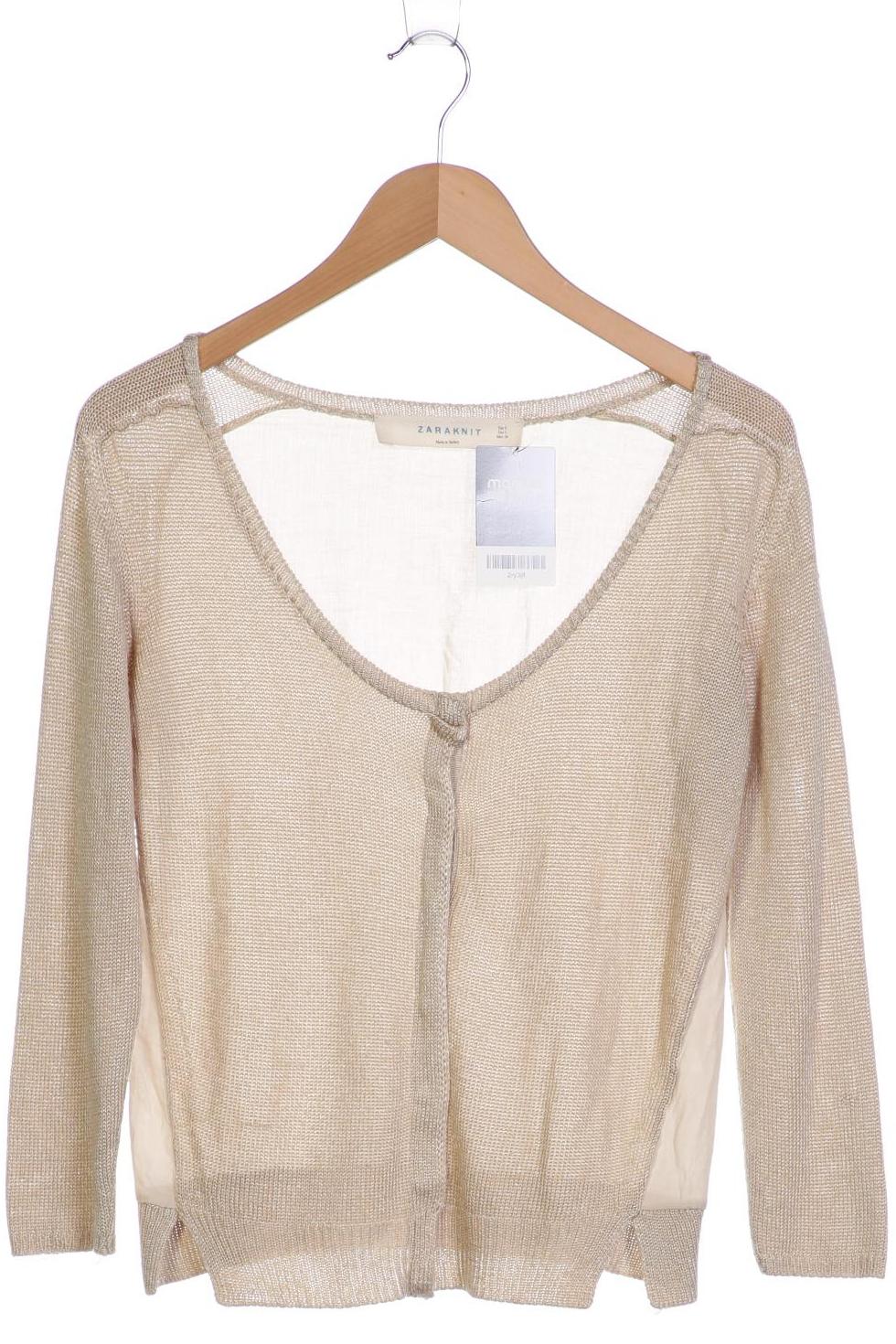 

ZARA Damen Strickjacke, beige