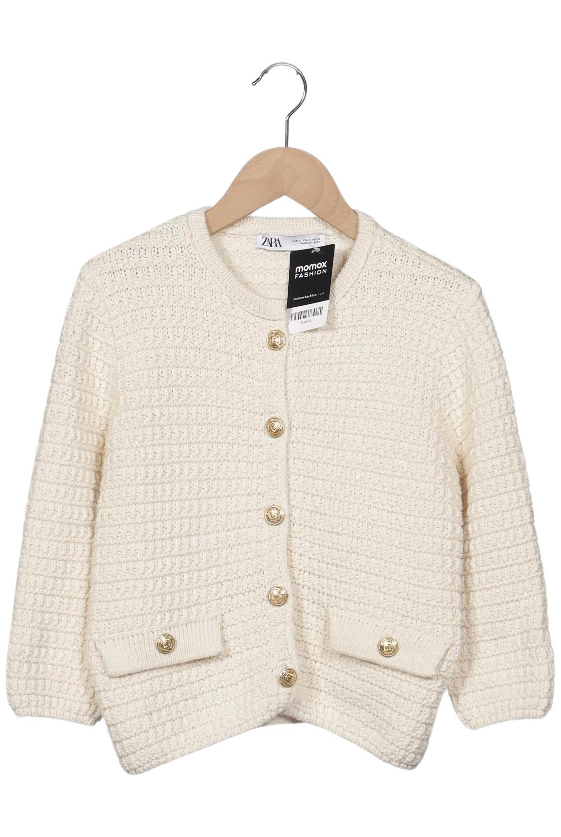 

Zara Damen Strickjacke, cremeweiß, Gr. 36