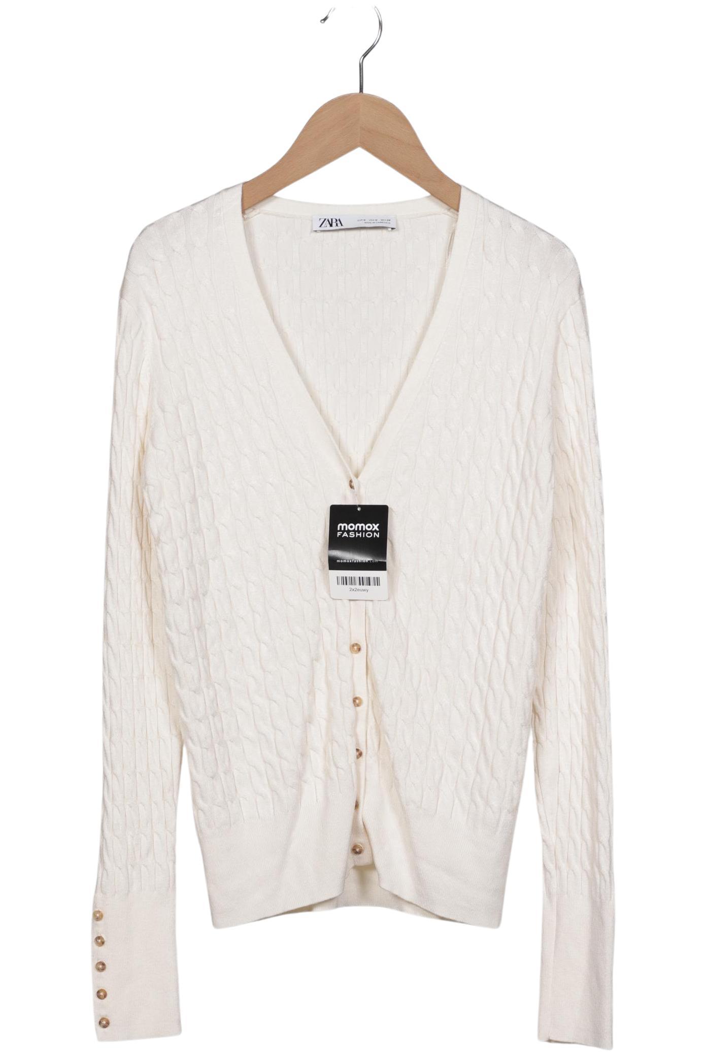

Zara Damen Strickjacke, cremeweiß, Gr. 38