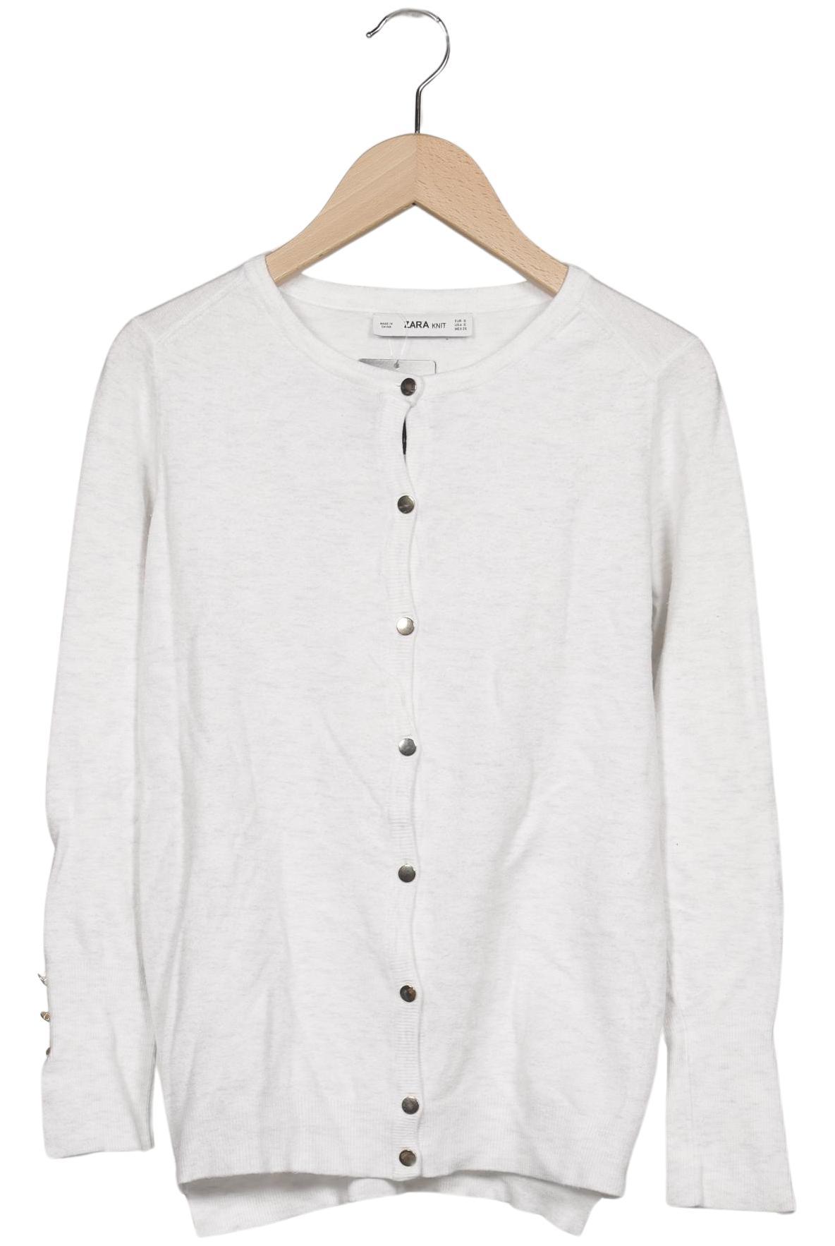 

Zara Damen Strickjacke, weiß, Gr. 36