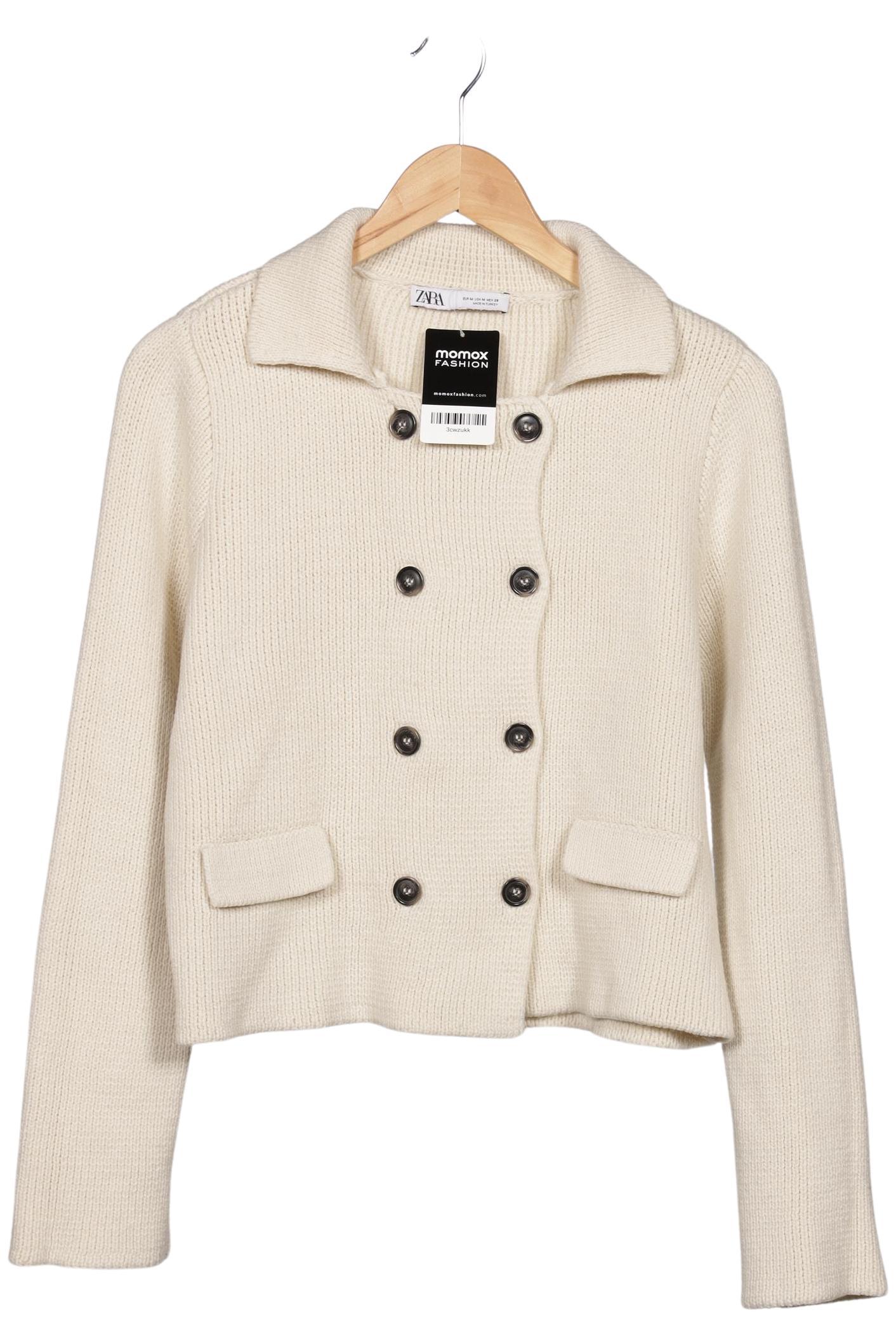 

Zara Damen Strickjacke, cremeweiß, Gr. 38