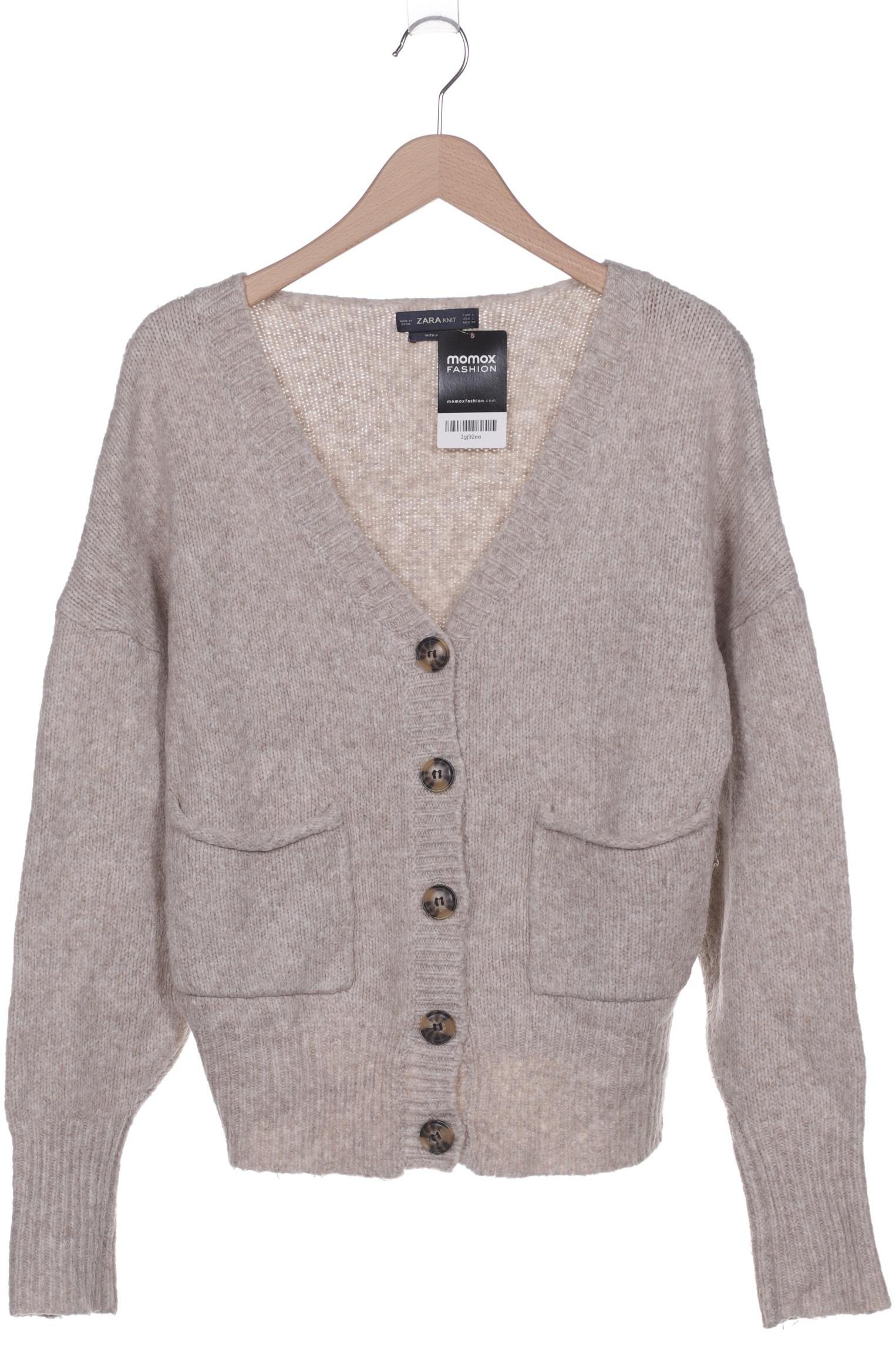 

Zara Damen Strickjacke, beige, Gr. 42