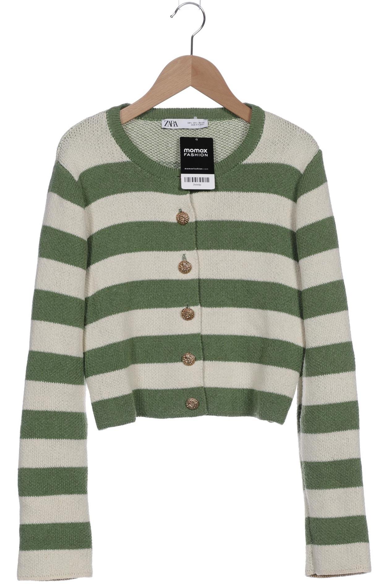 

ZARA Damen Strickjacke, grün