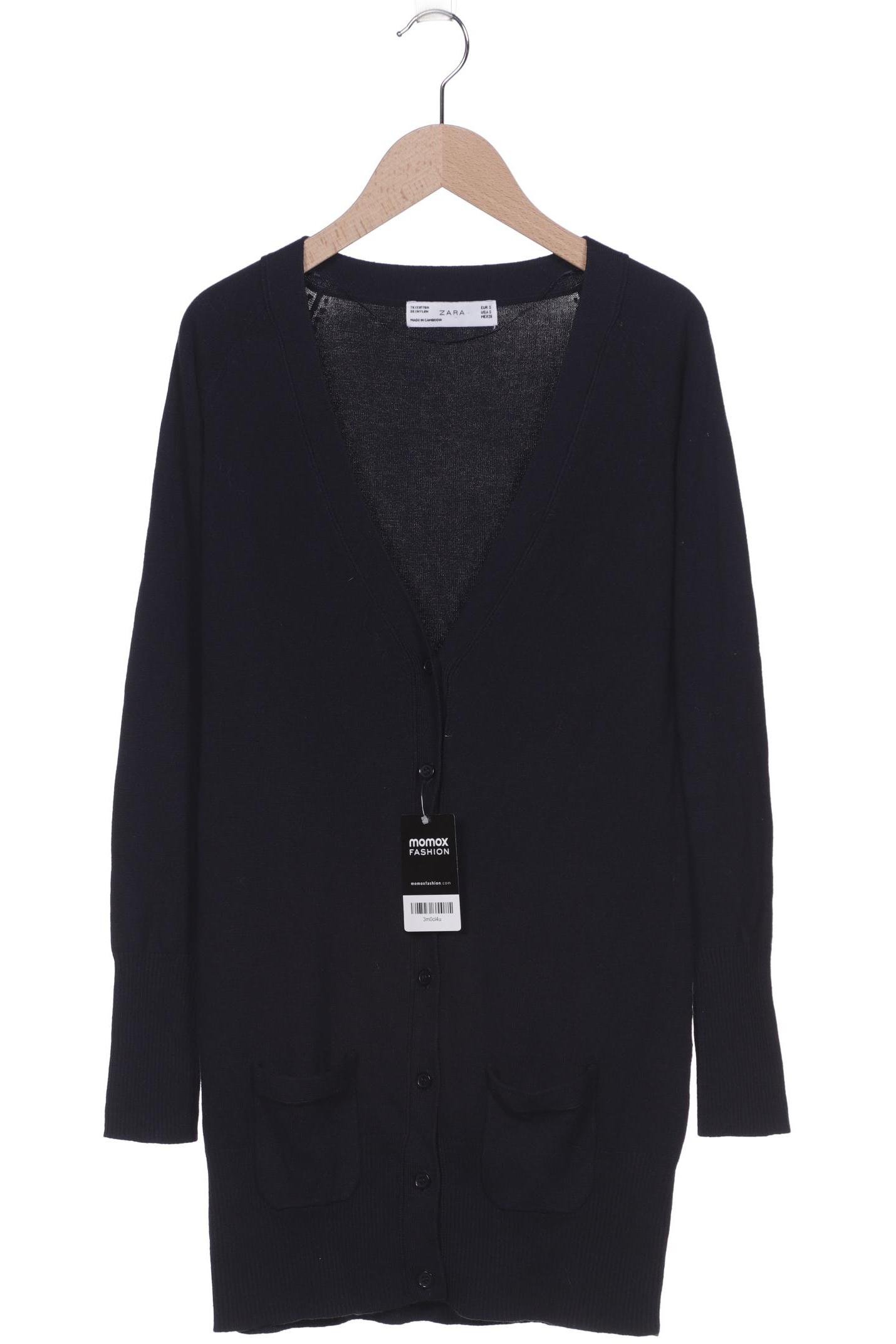 

ZARA Damen Strickjacke, marineblau