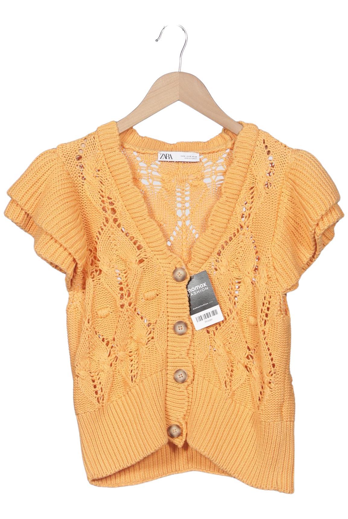 

Zara Damen Strickjacke, gelb, Gr. 38