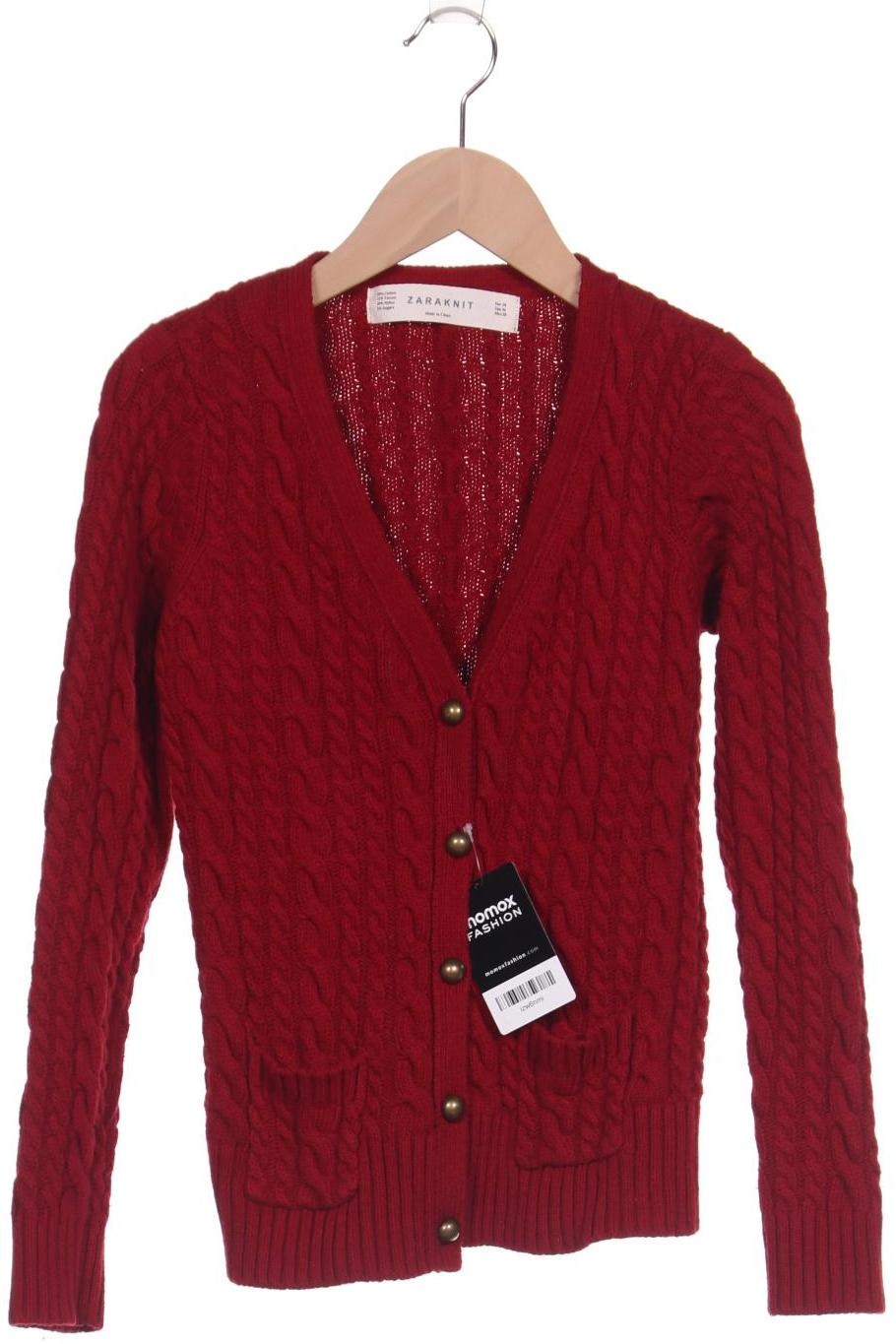 

Zara Damen Strickjacke, bordeaux, Gr. 38